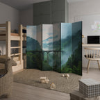 MISTY MOUNTAIN BRIDGES 6-Panel Room Divider