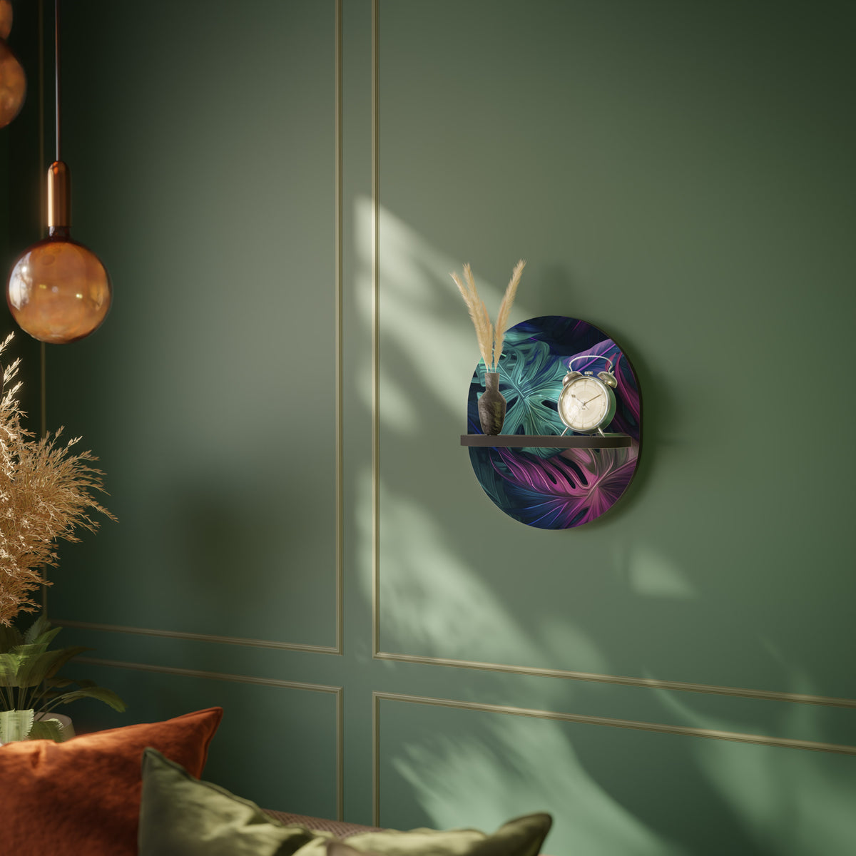 PSYCHODELIC MONSTERA Art Shelf