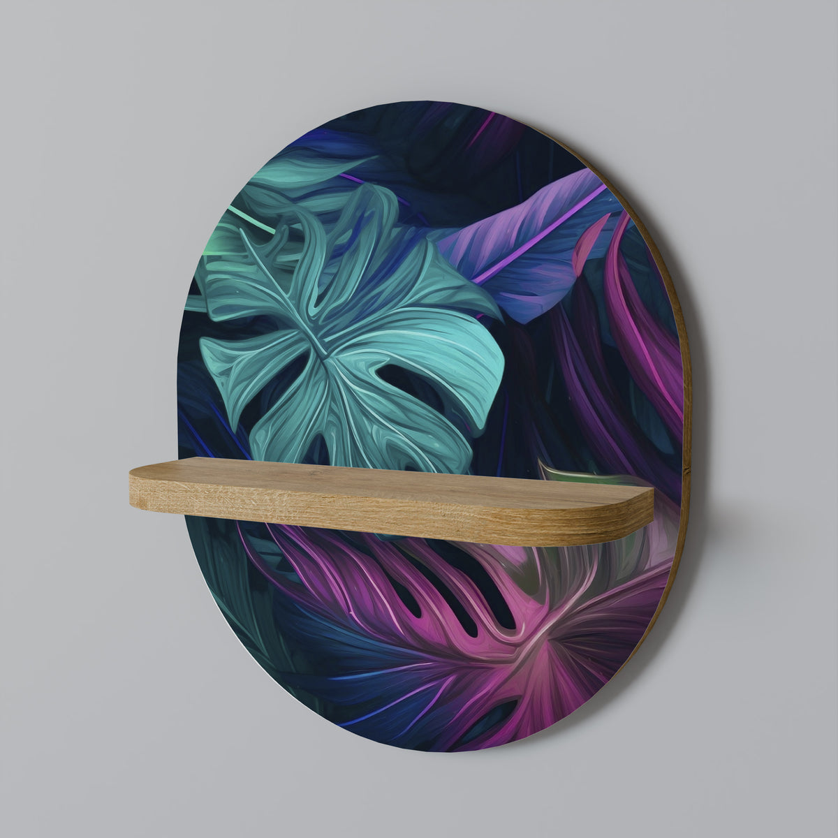 PSYCHODELIC MONSTERA Art Shelf