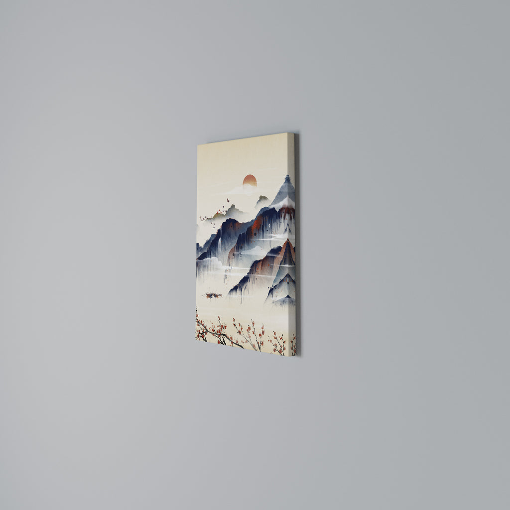 JAPANESE LANDSCAPE Vertical Canvas Print