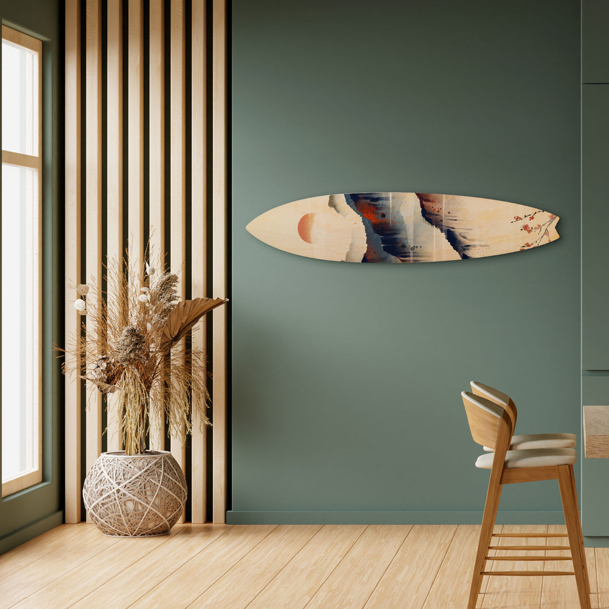 JAPANESE LANDSCAPE Surfboard Decorative Panel