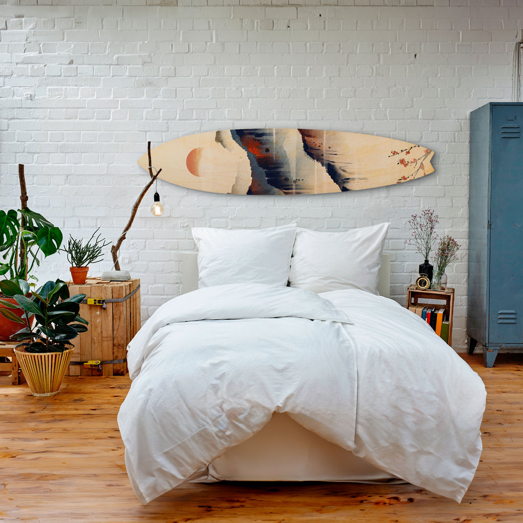 JAPANESE LANDSCAPE Surfboard Decorative Panel
