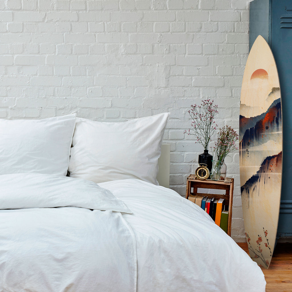 JAPANESE LANDSCAPE Surfboard Decorative Panel