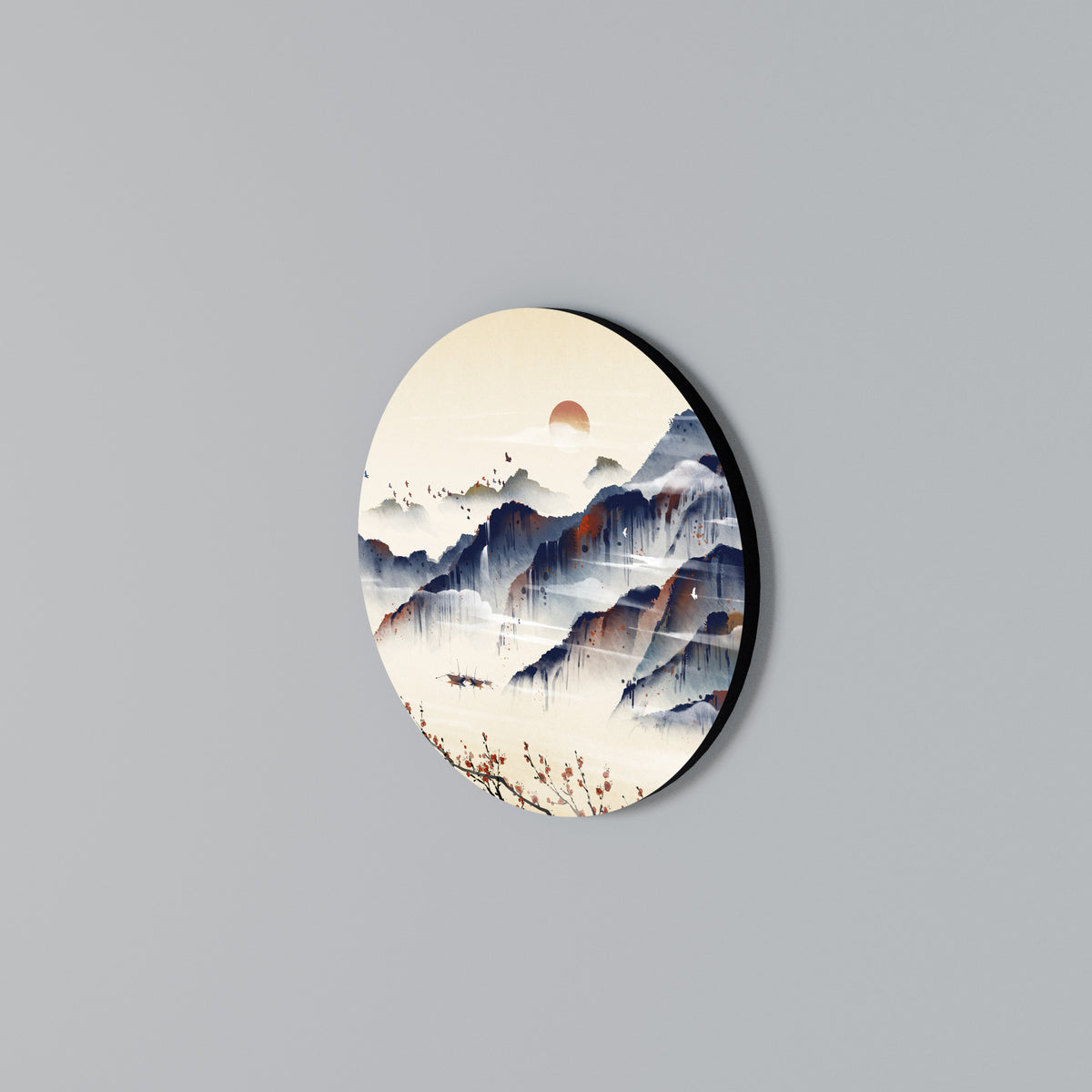 JAPANESE LANDSCAPE Round Wall Art