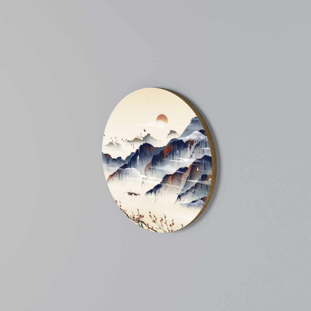 JAPANESE LANDSCAPE Round Wall Art