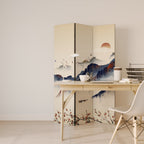 ORIENTAL LANDSCAPE 3-Panel Room Divider