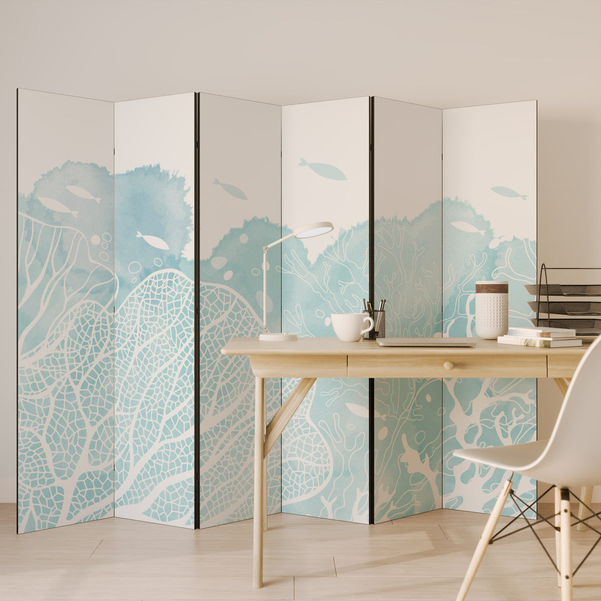 UNDERWATER PLEASURES 6-Panel Room Divider