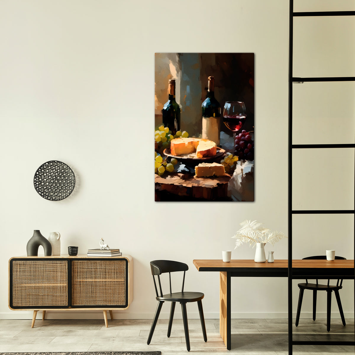 VINTAGE VINEYARD LUXURY Vertical Canvas Print