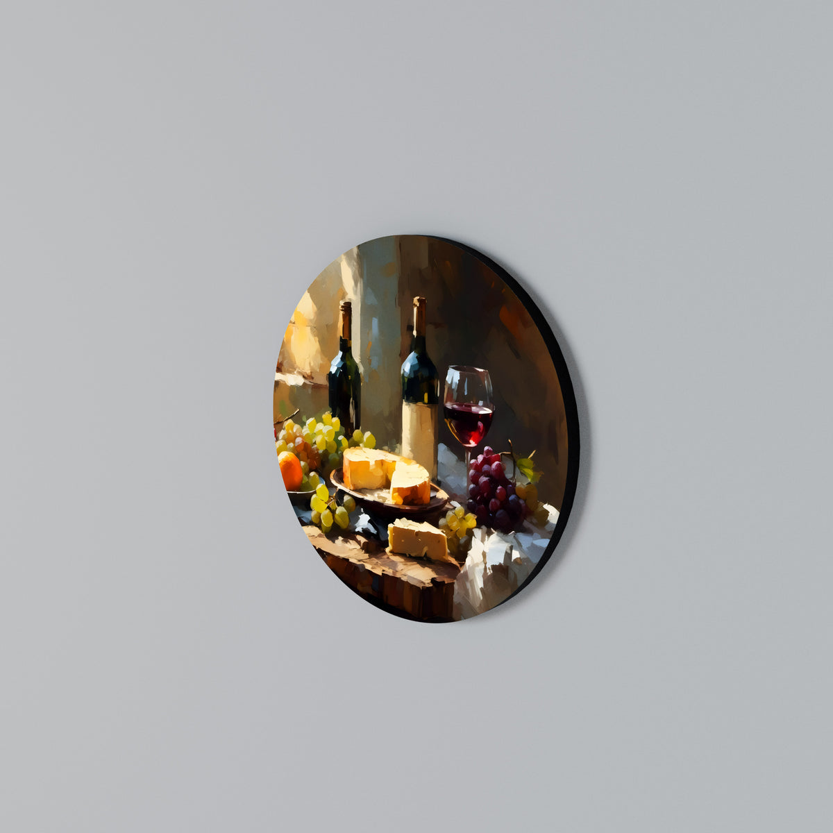 VINTAGE VINEYARD LUXURY Round Wall Art