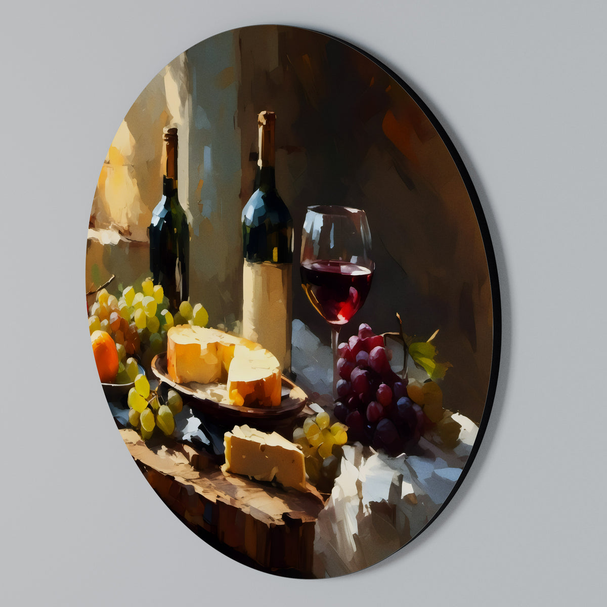 VINTAGE VINEYARD LUXURY Round Wall Art