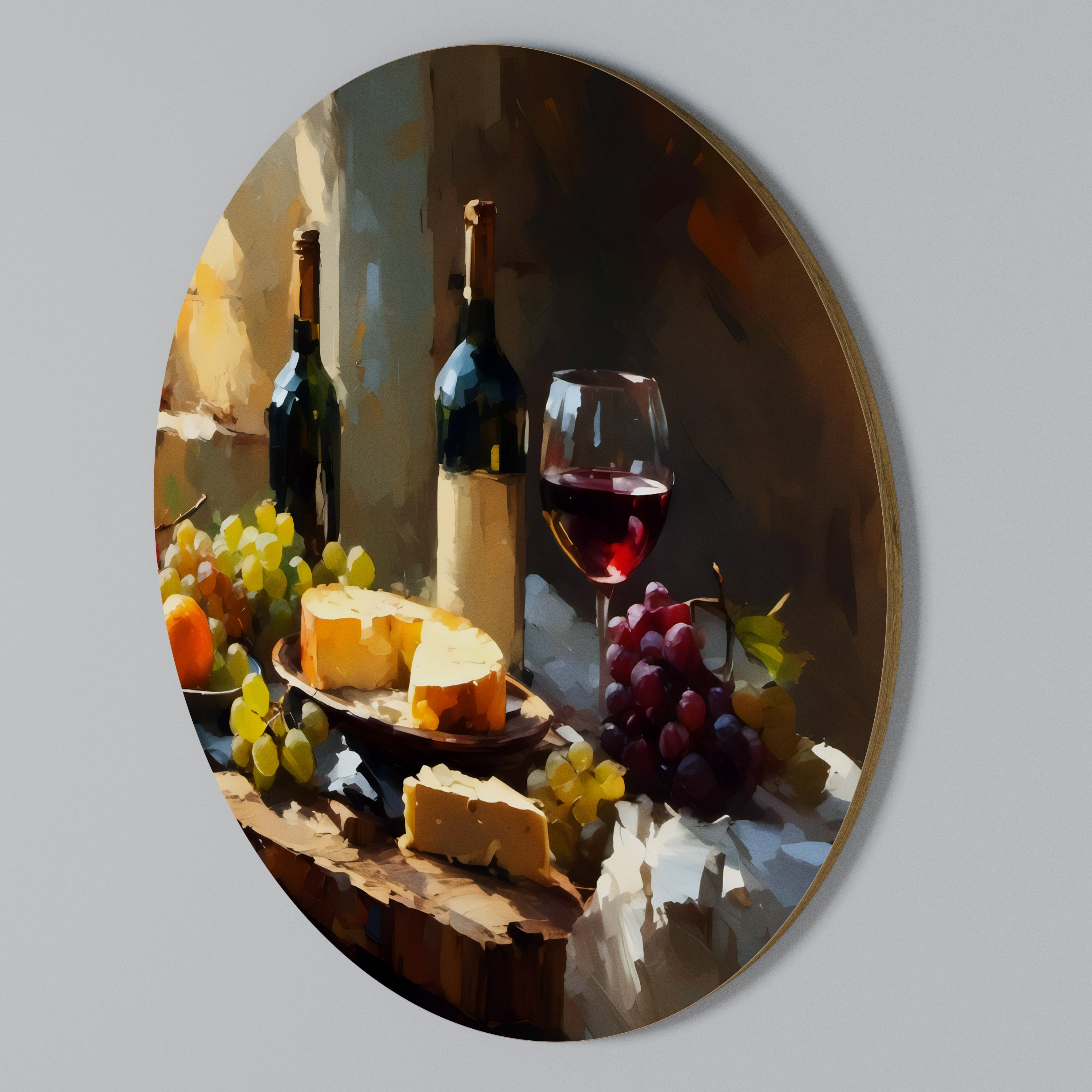 VINTAGE VINEYARD LUXURY Round Wall Art