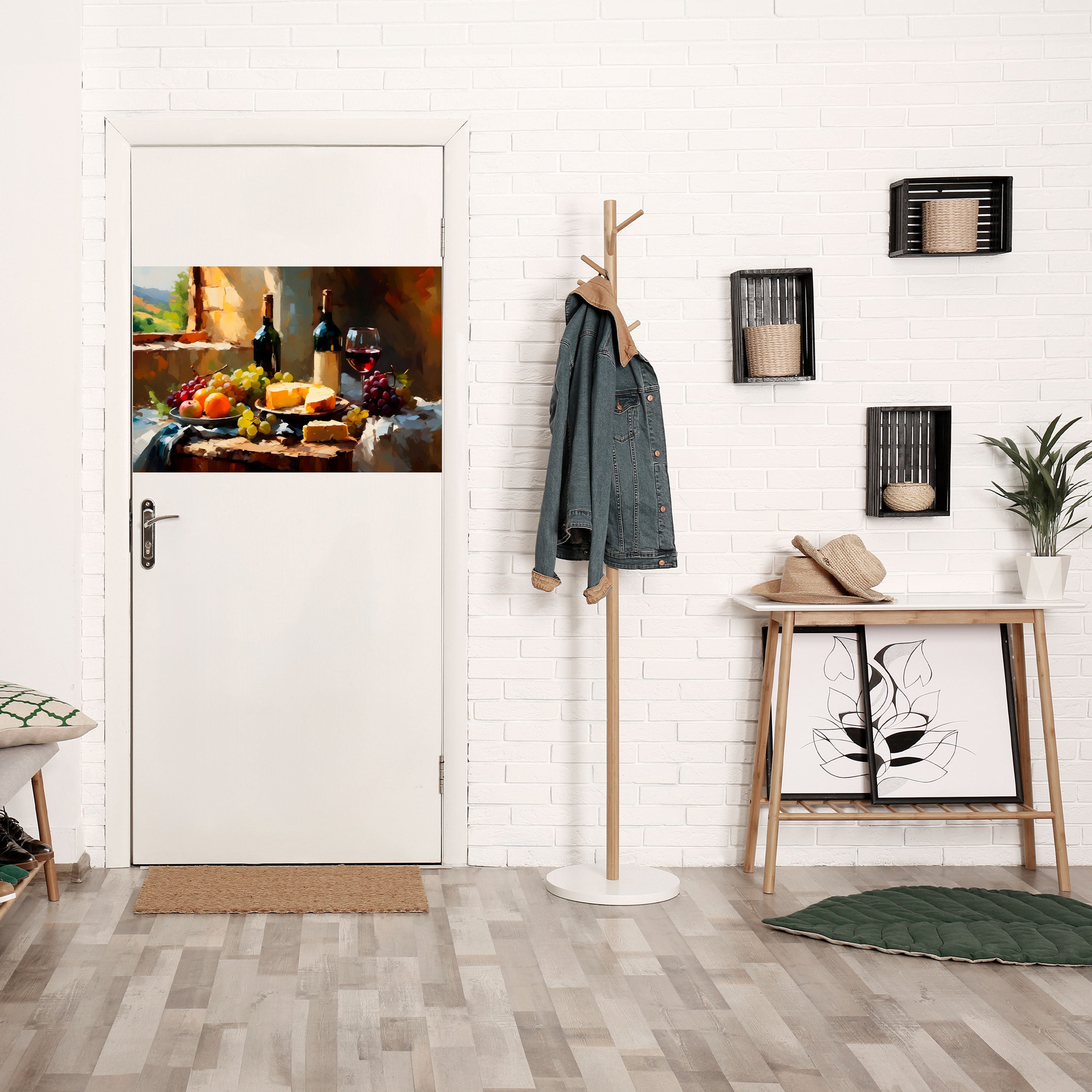 Affiche horizontale autocollante VINTAGE VINEYARD LUXURY