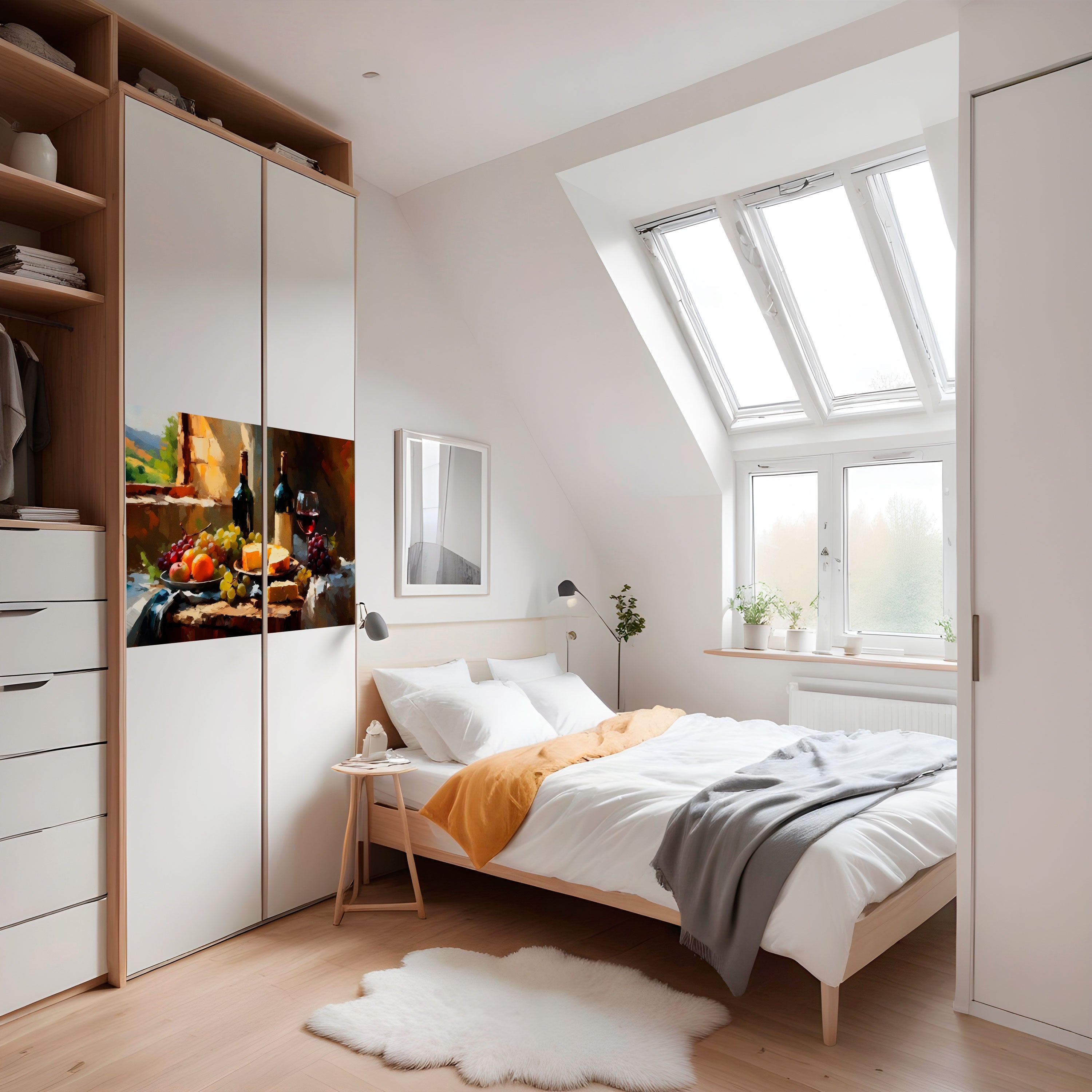 Affiche horizontale autocollante VINTAGE VINEYARD LUXURY