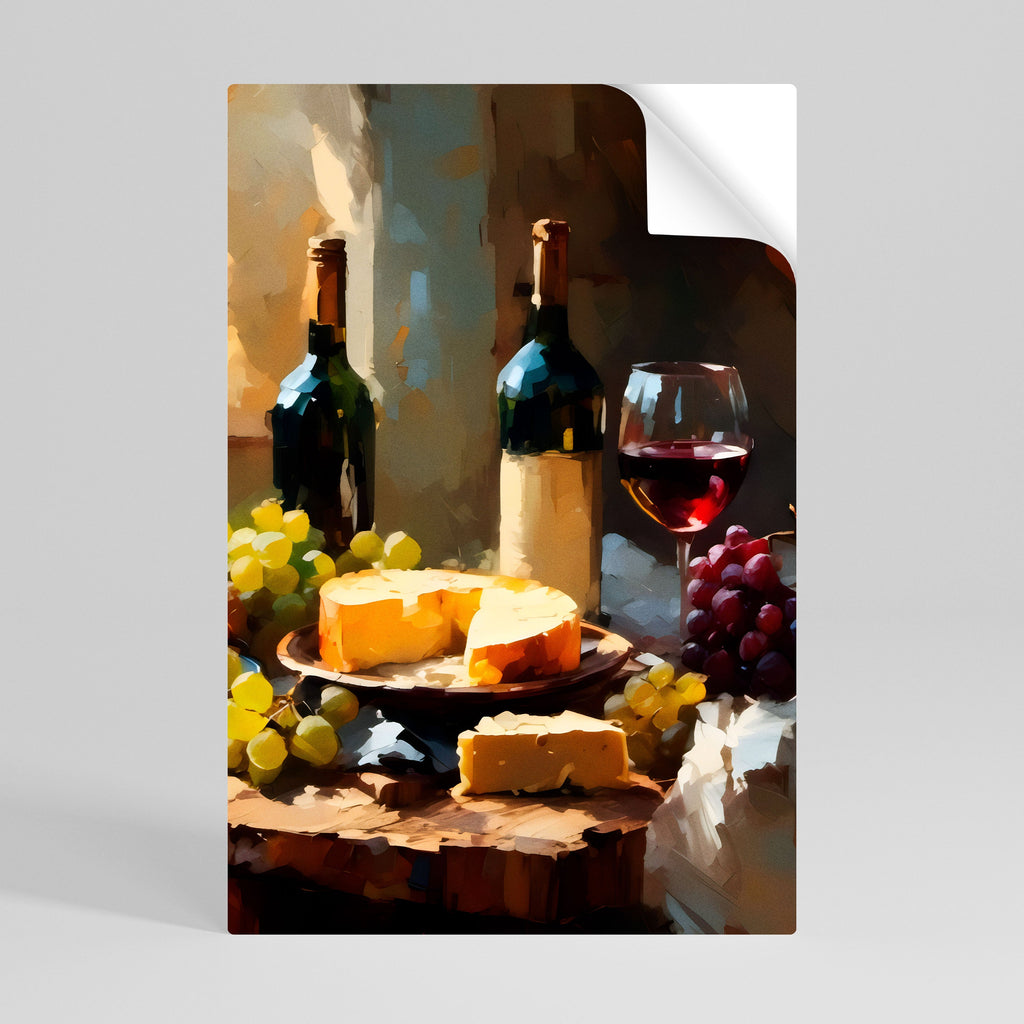Affiche verticale autocollante VINTAGE VINEYARD LUXURY