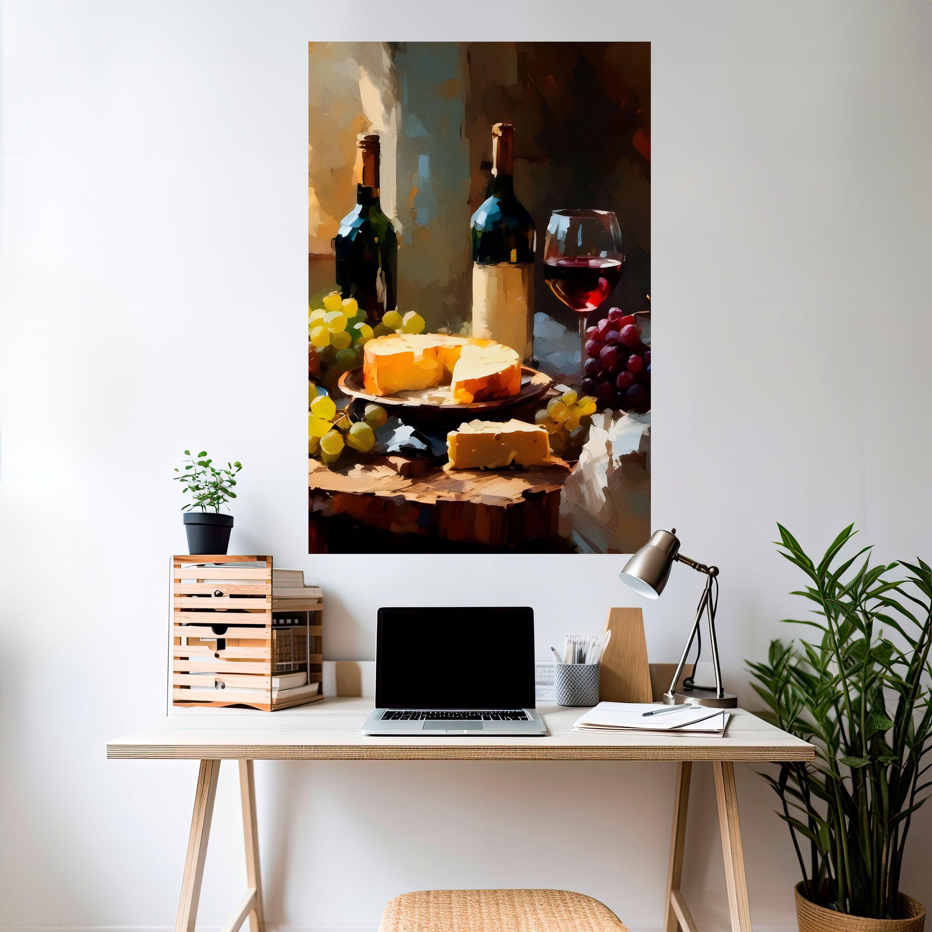 Affiche verticale autocollante VINTAGE VINEYARD LUXURY