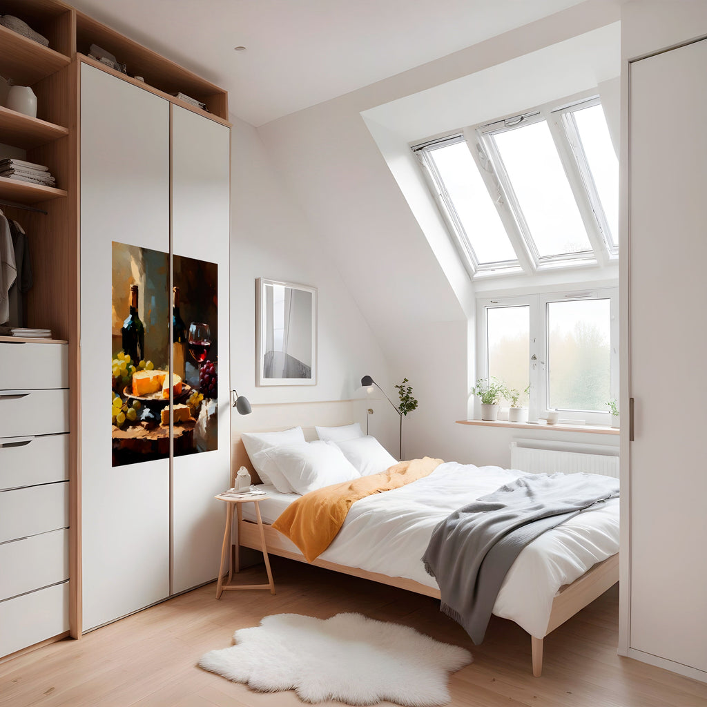 Affiche verticale autocollante VINTAGE VINEYARD LUXURY