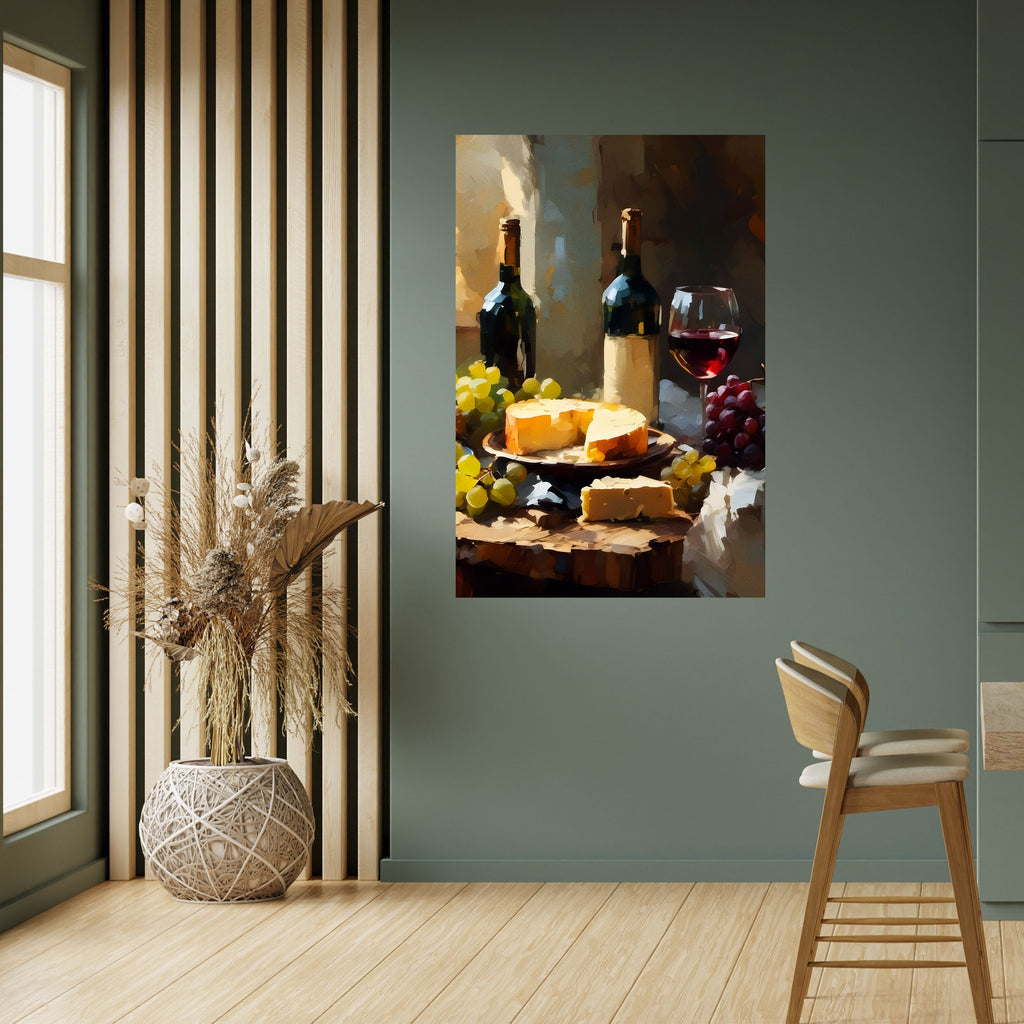 Affiche verticale autocollante VINTAGE VINEYARD LUXURY