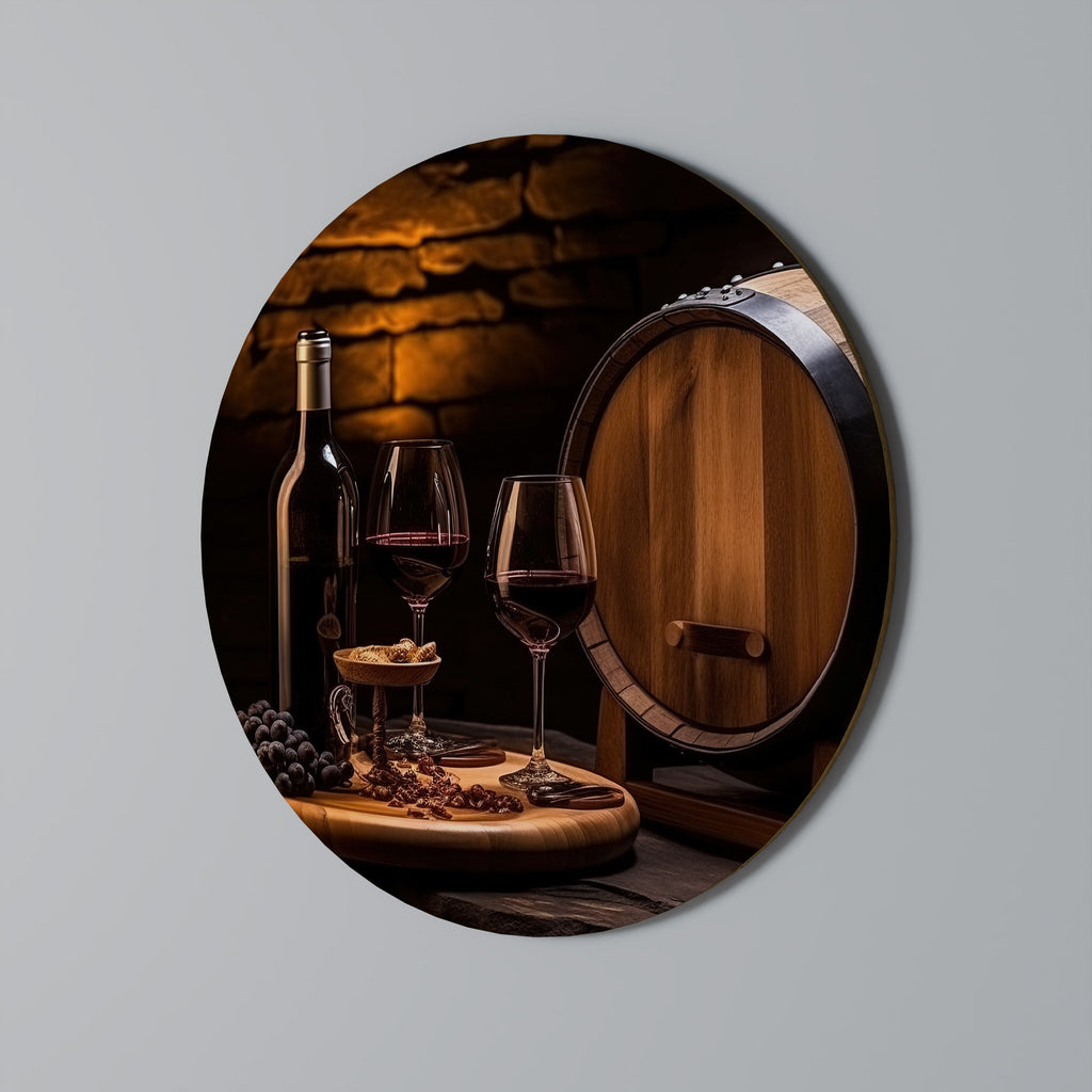 Décoration murale ronde VIGNETTE VINTAGE