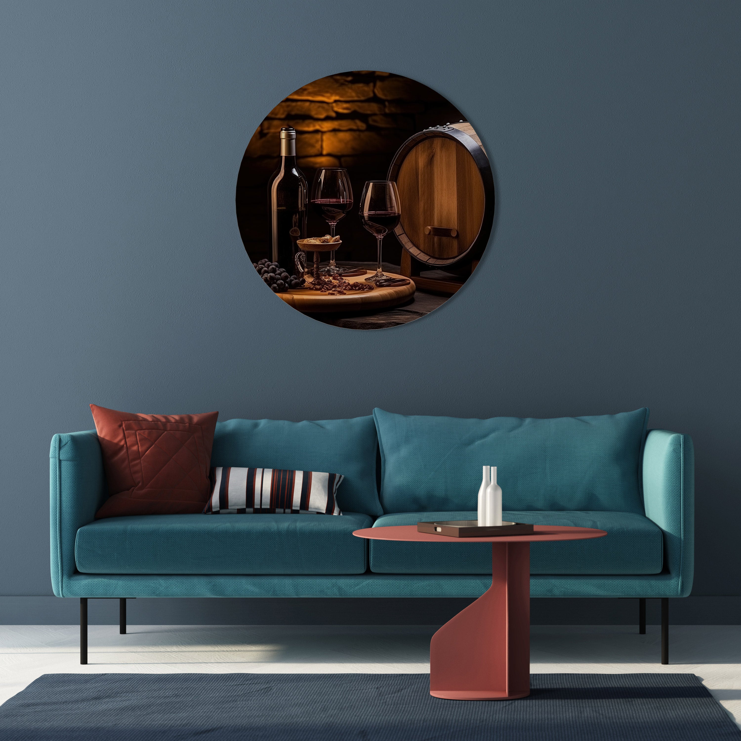 Décoration murale ronde VIGNETTE VINTAGE