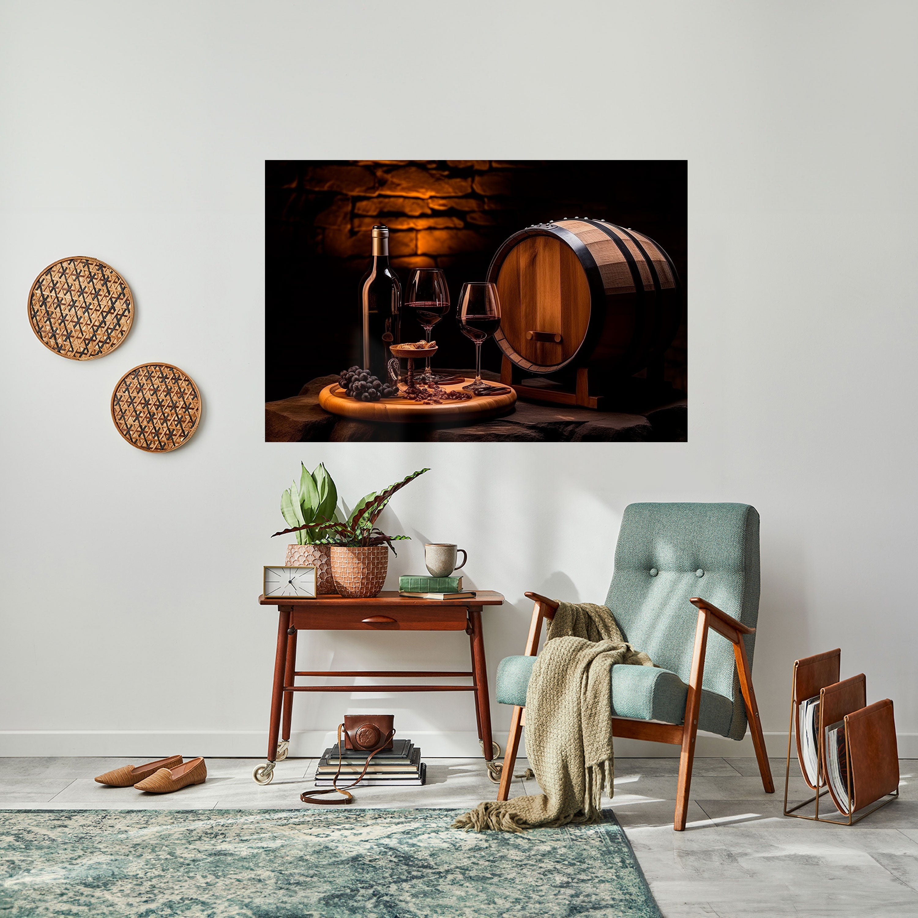 Affiche horizontale autocollante VIGNETTE VINTAGE