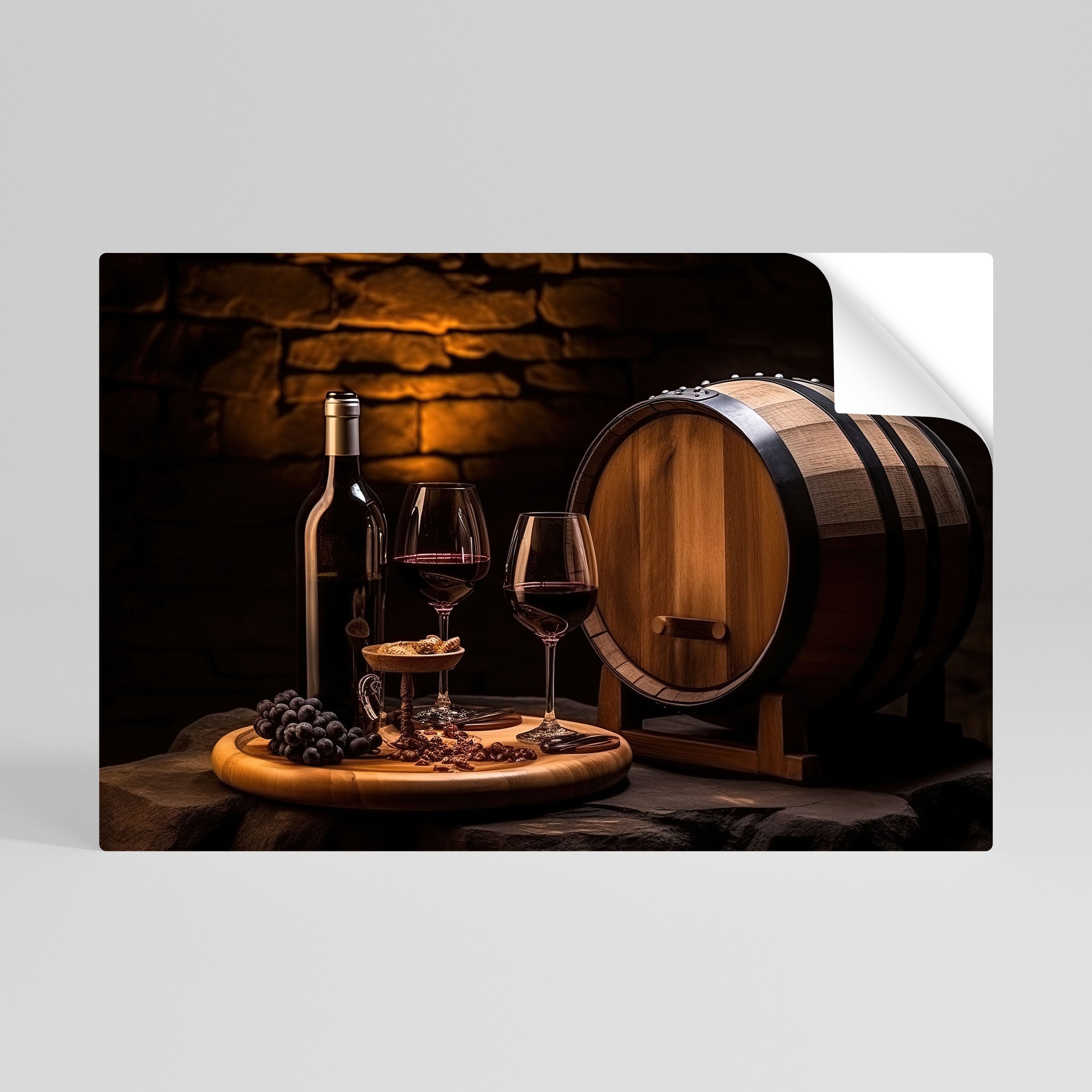 Affiche horizontale autocollante VIGNETTE VINTAGE