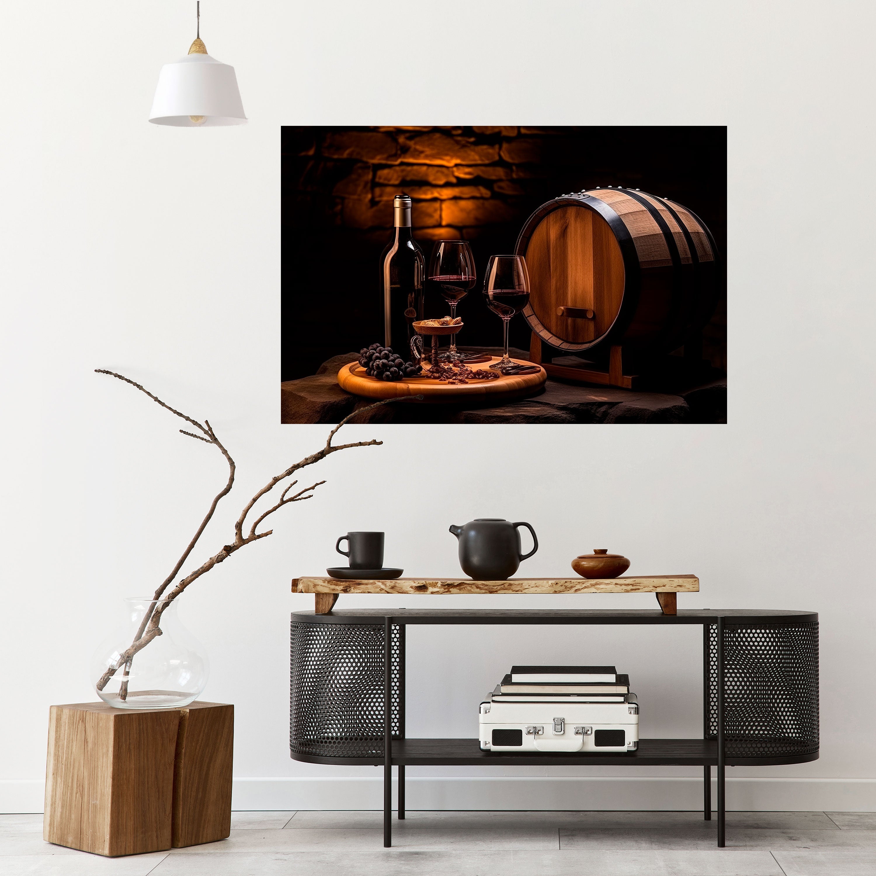 Affiche horizontale autocollante VIGNETTE VINTAGE