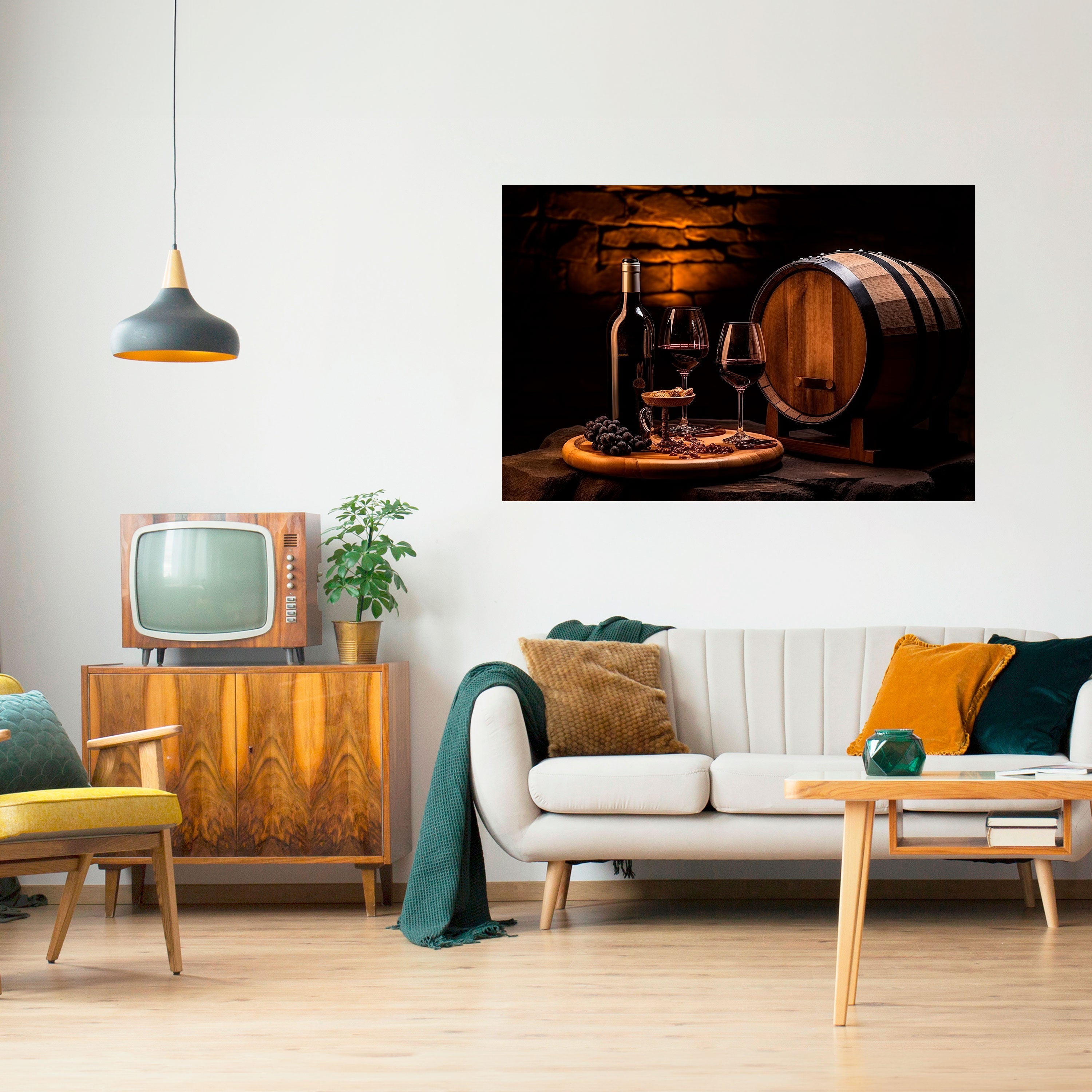 Affiche horizontale autocollante VIGNETTE VINTAGE