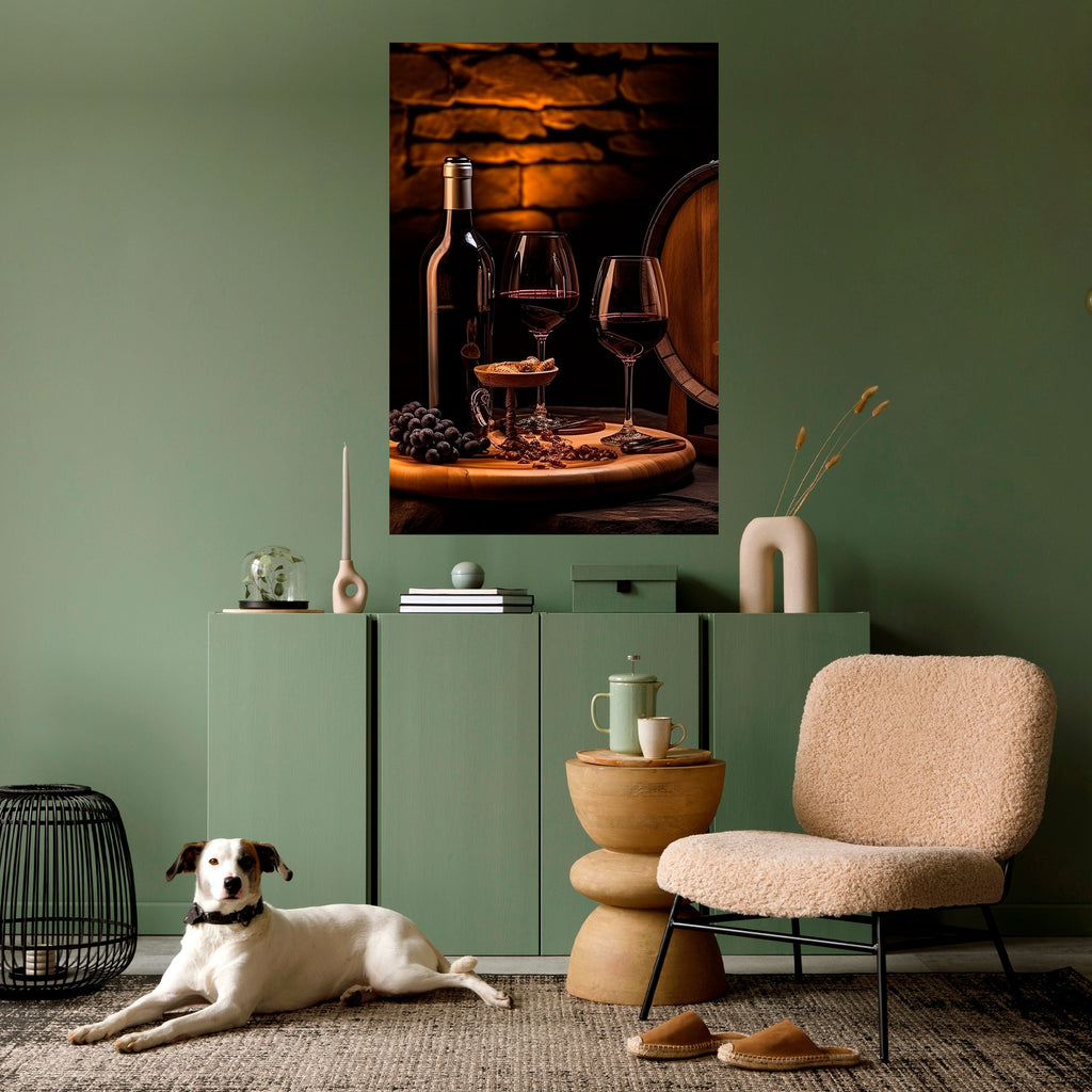 Affiche verticale autocollante VINTAGE VIGNETTE