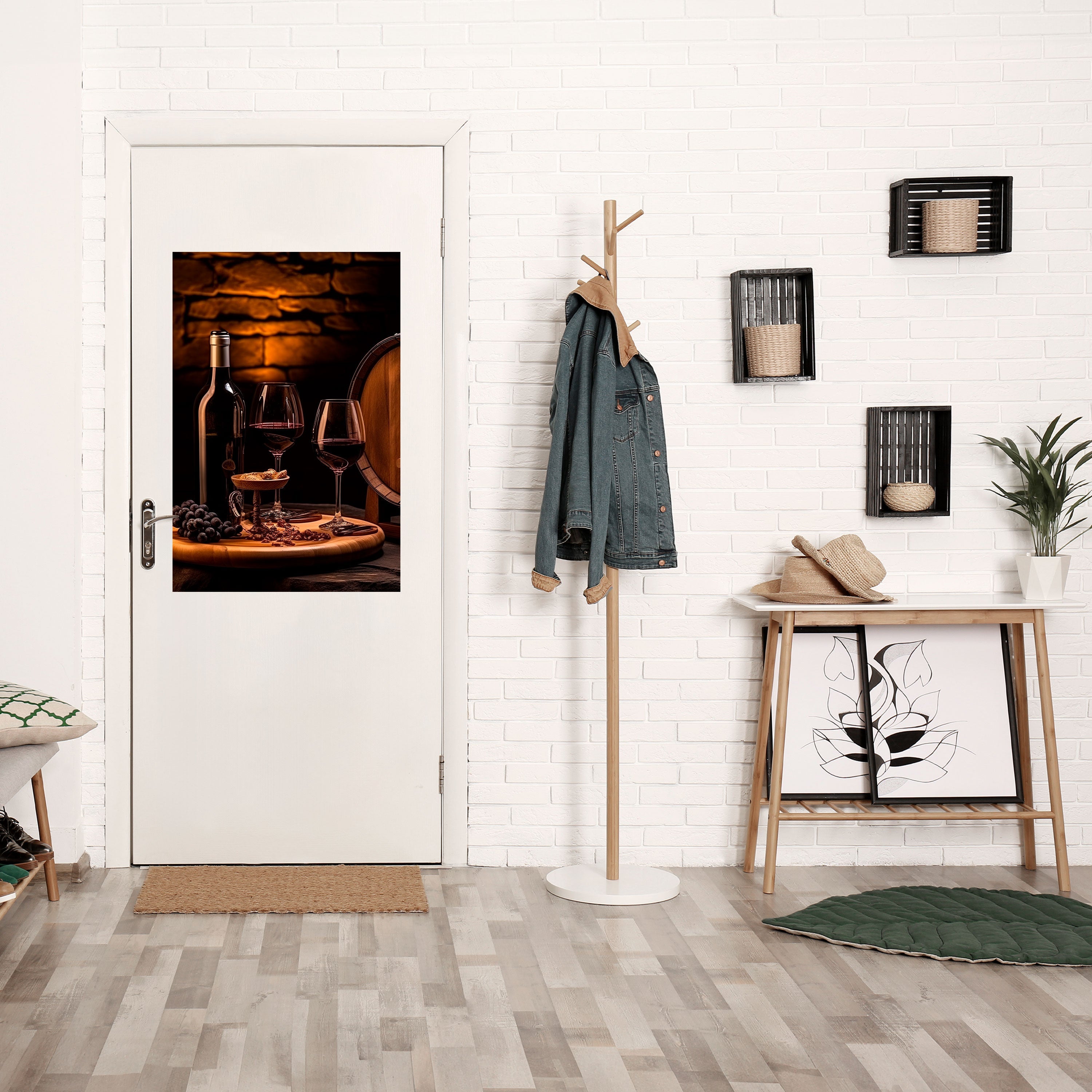 Affiche verticale autocollante VINTAGE VIGNETTE