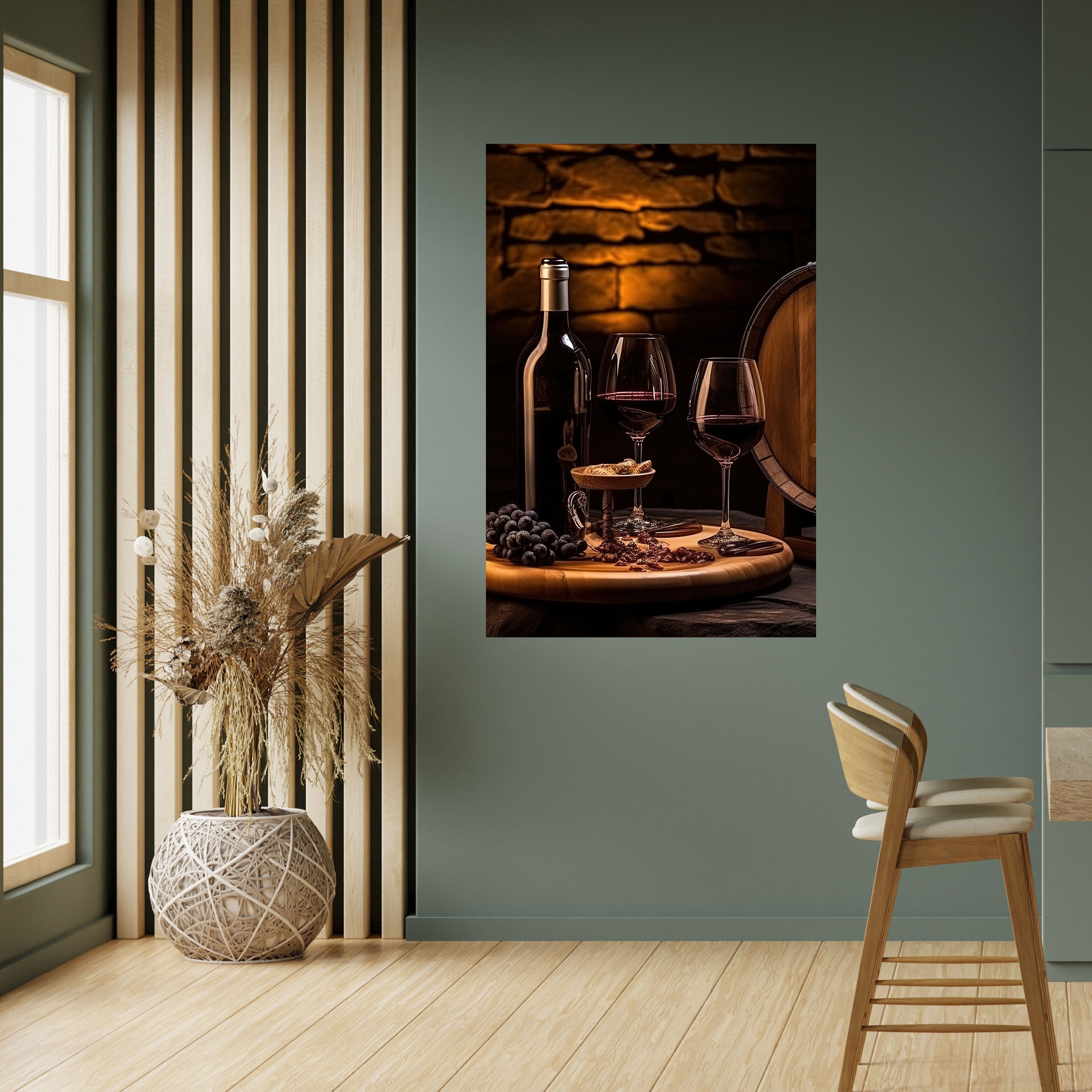 Affiche verticale autocollante VINTAGE VIGNETTE