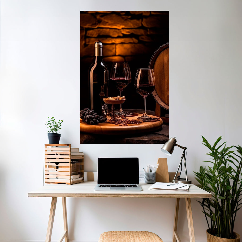 Affiche verticale autocollante VINTAGE VIGNETTE