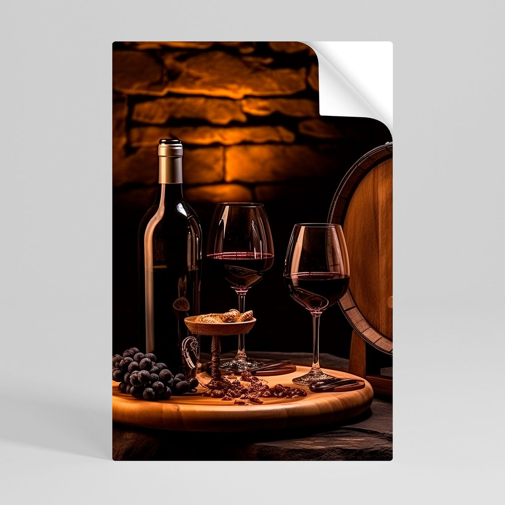 Affiche verticale autocollante VINTAGE VIGNETTE