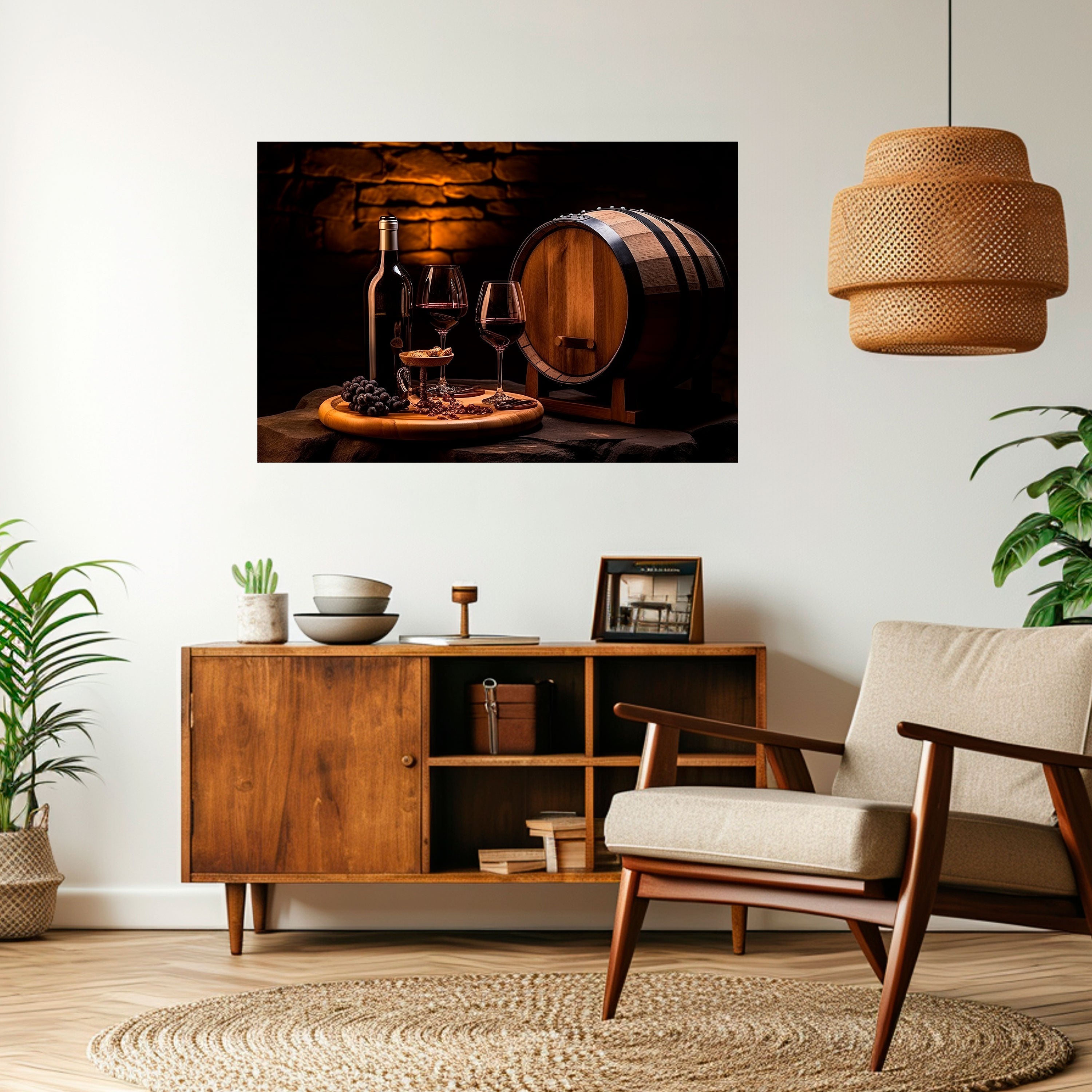 Affiche horizontale autocollante VIGNETTE VINTAGE