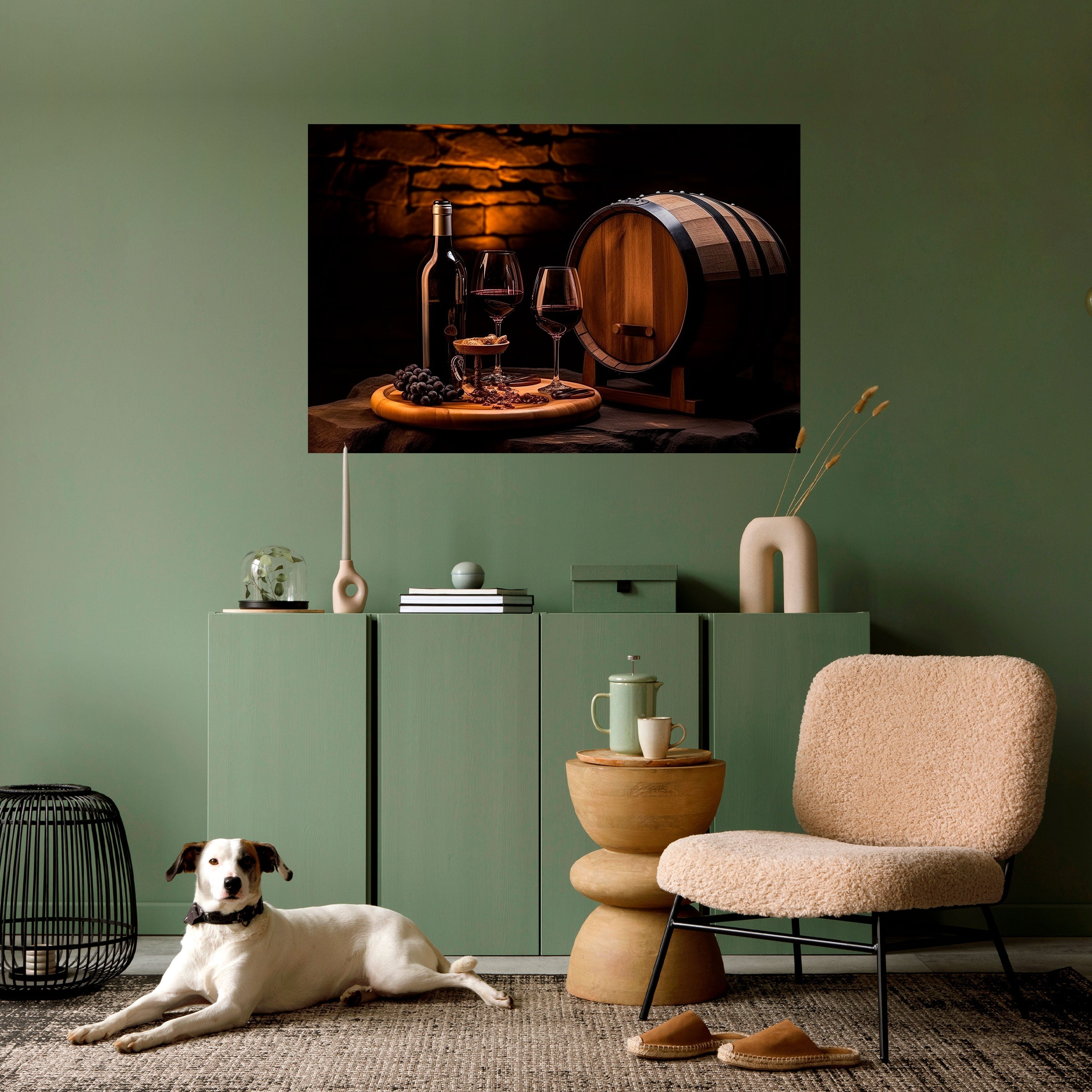 Affiche horizontale autocollante VIGNETTE VINTAGE