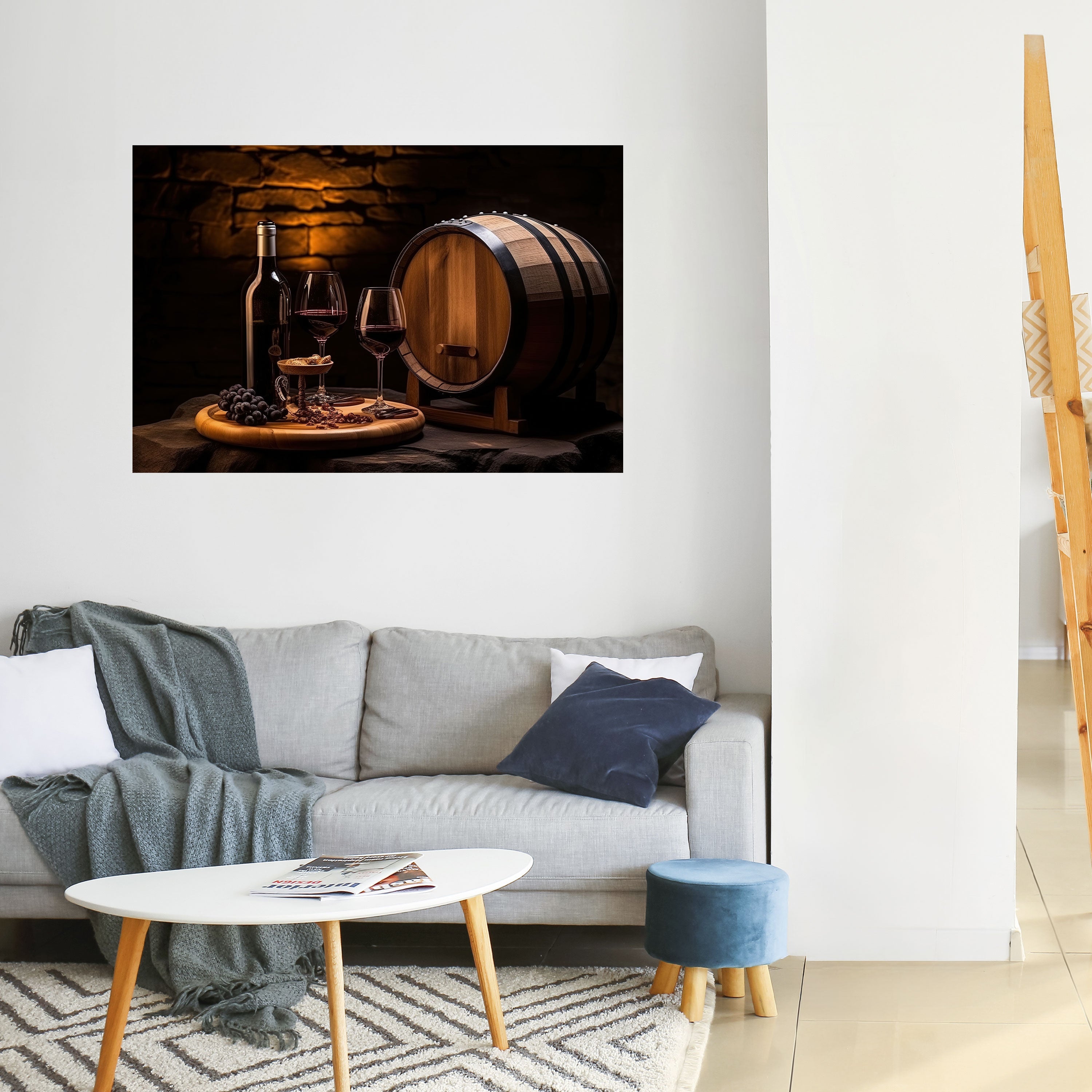 Affiche horizontale autocollante VIGNETTE VINTAGE