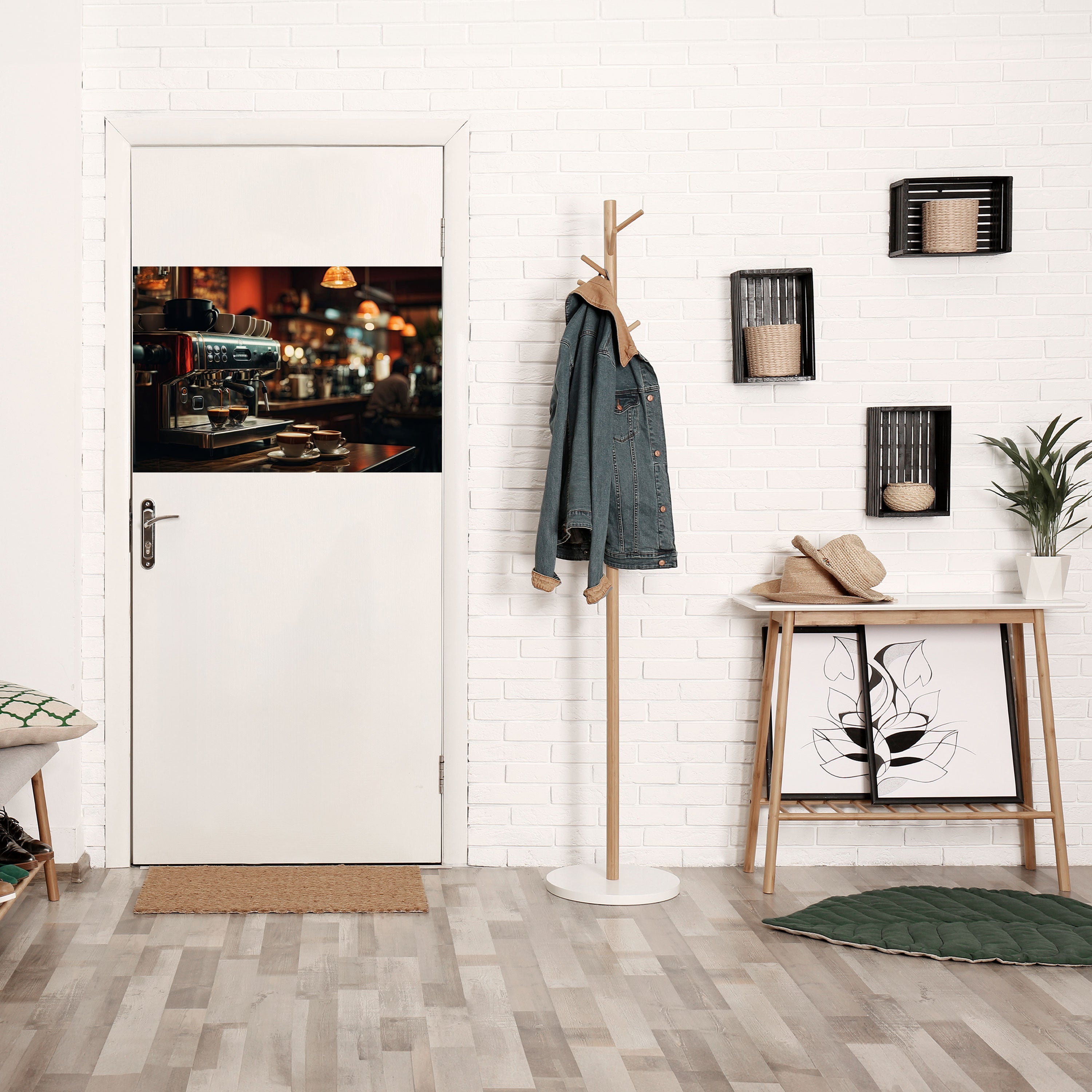 Affiche horizontale autocollante BARISTA'S DREAM MACHINE