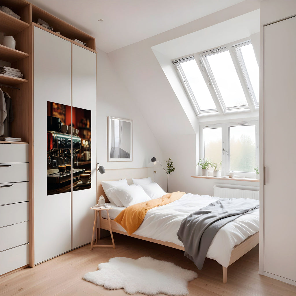 Affiche verticale autocollante BARISTA'S DREAM MACHINE