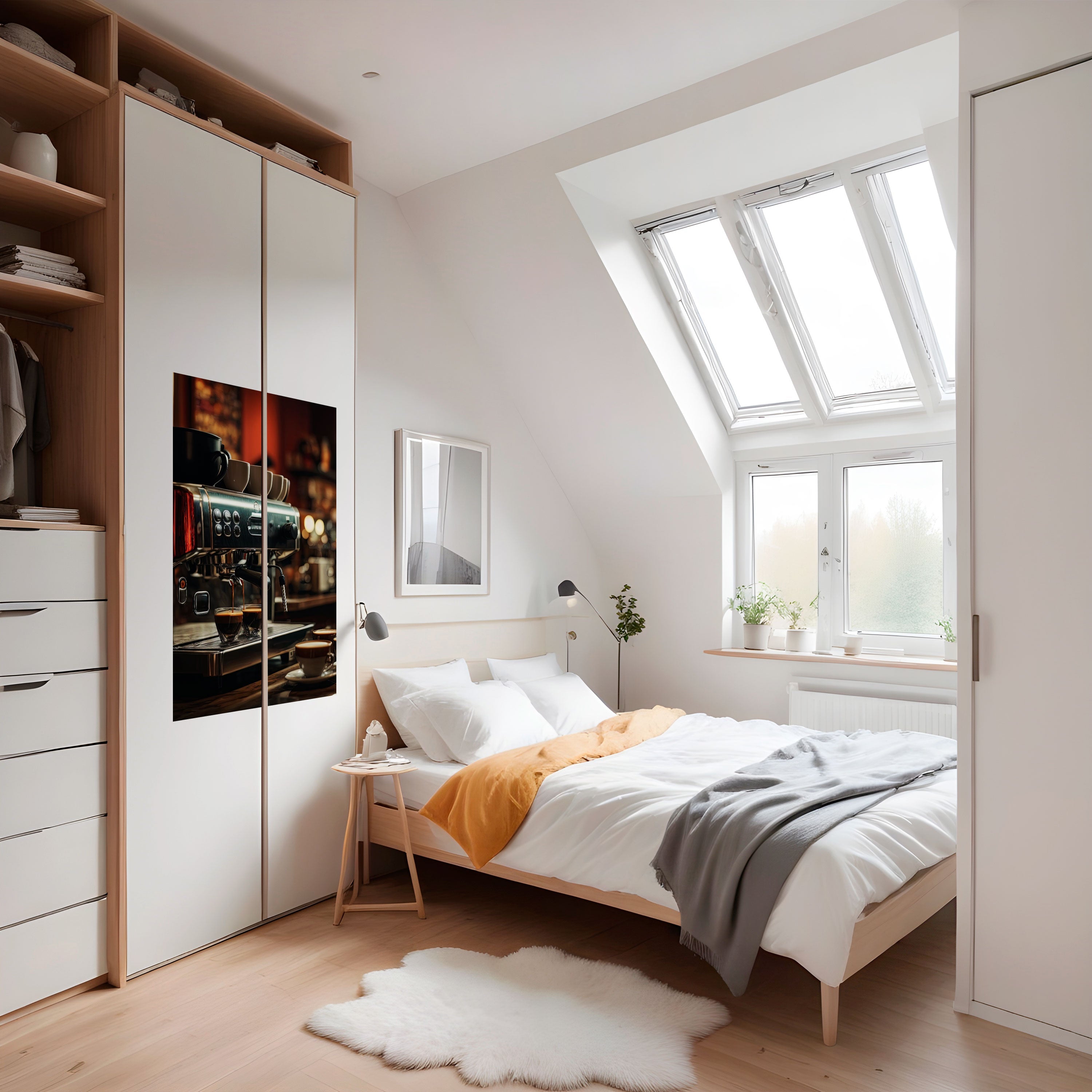 Affiche verticale autocollante BARISTA'S DREAM MACHINE