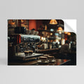 BARISTA’S DREAM MACHINE Peel and Stick Horizontal Poster