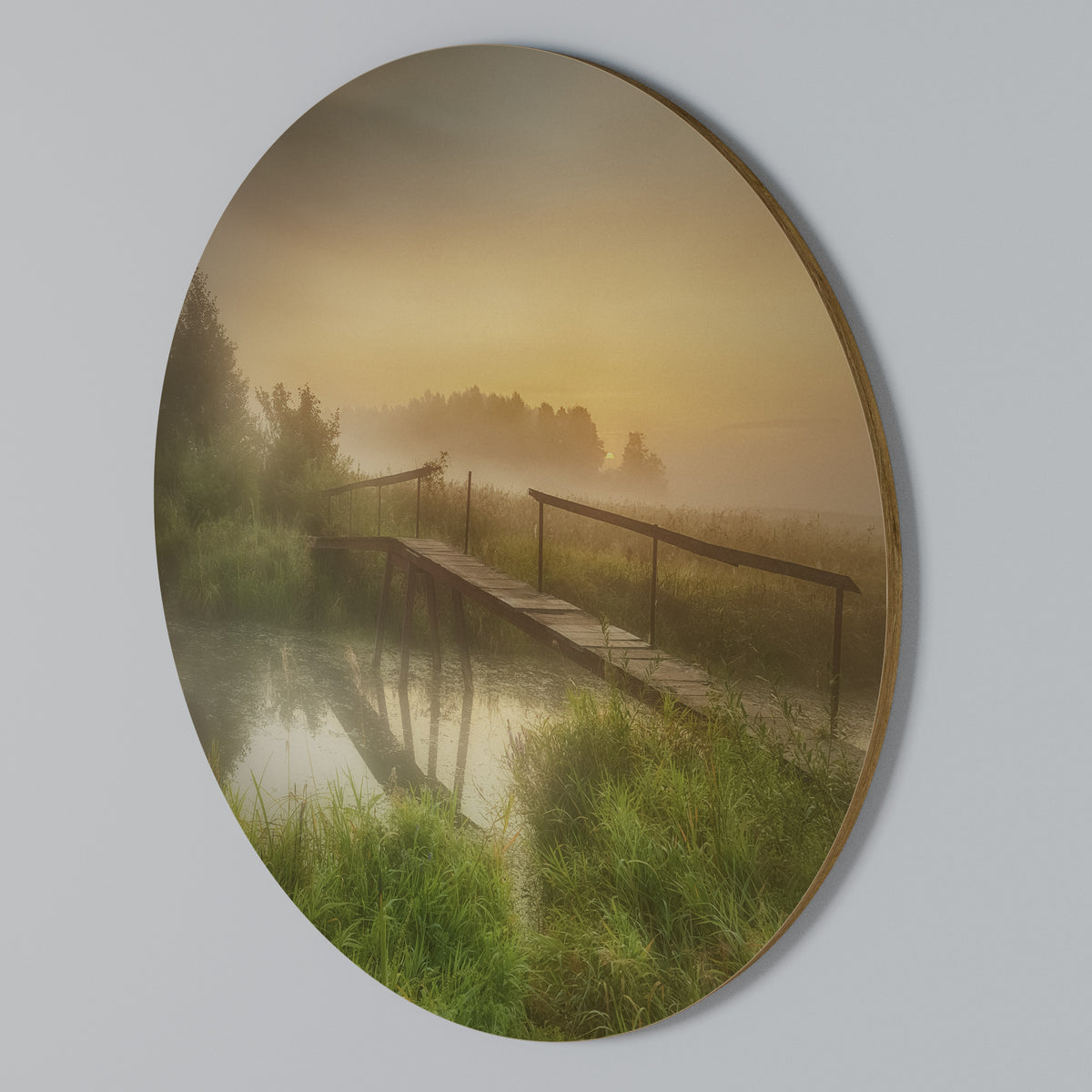 DREAMY HAZE Round Wall Art
