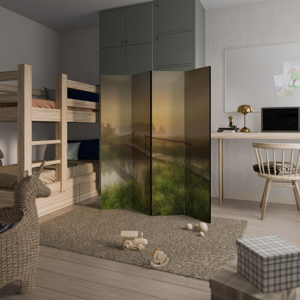 Paravent décoratif à 4 panneaux DREAMY HAZE