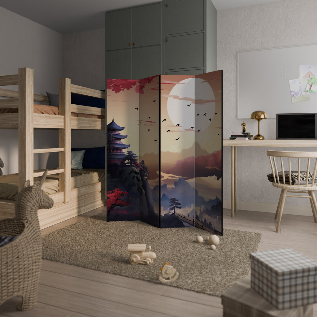 JAPANESE AURA 4-Panel Room Divider