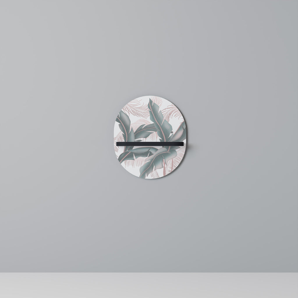 Étagère ovale DELICATE BLISS en finition noire