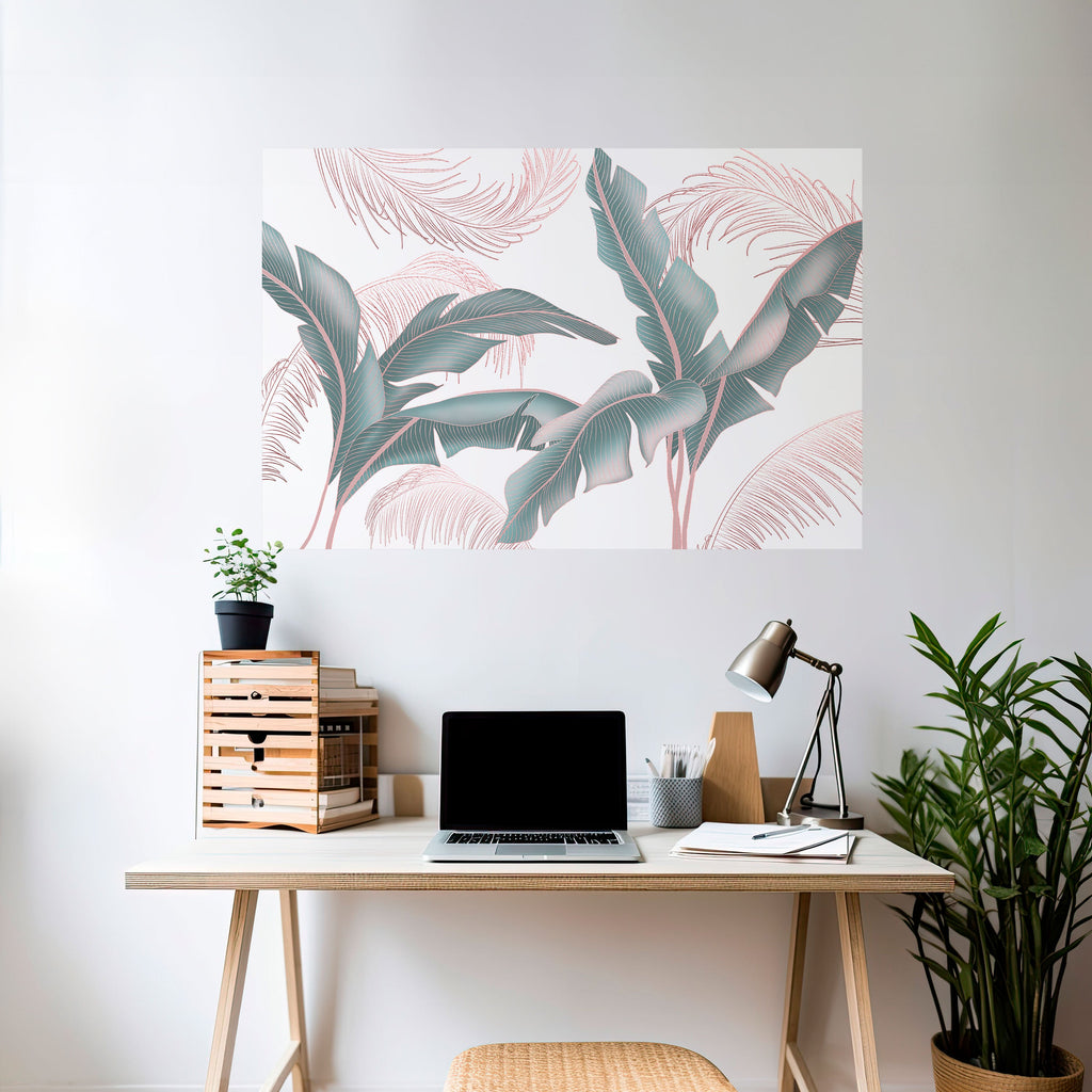 Affiche horizontale autocollante DELICATE BLISS