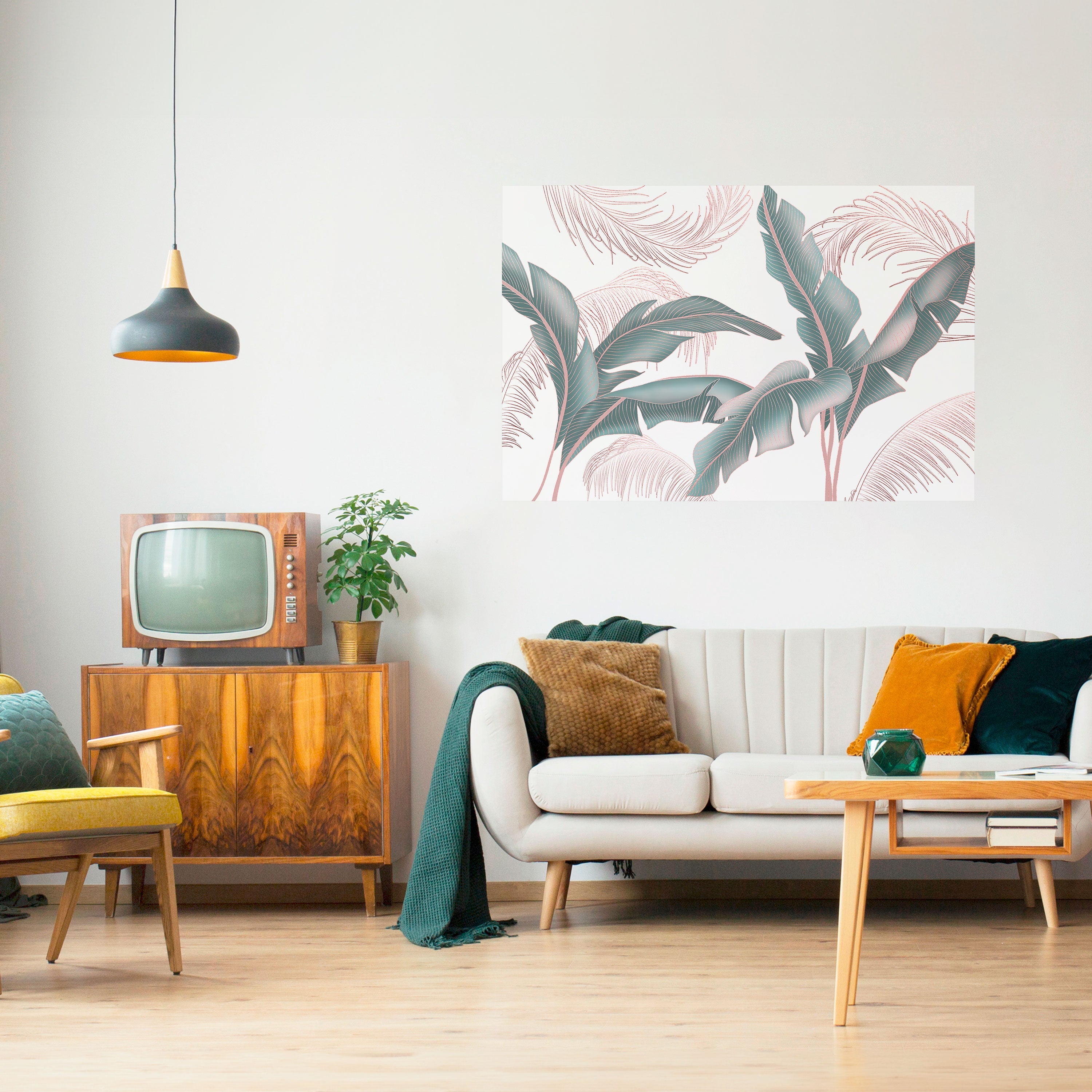 Affiche horizontale autocollante DELICATE BLISS