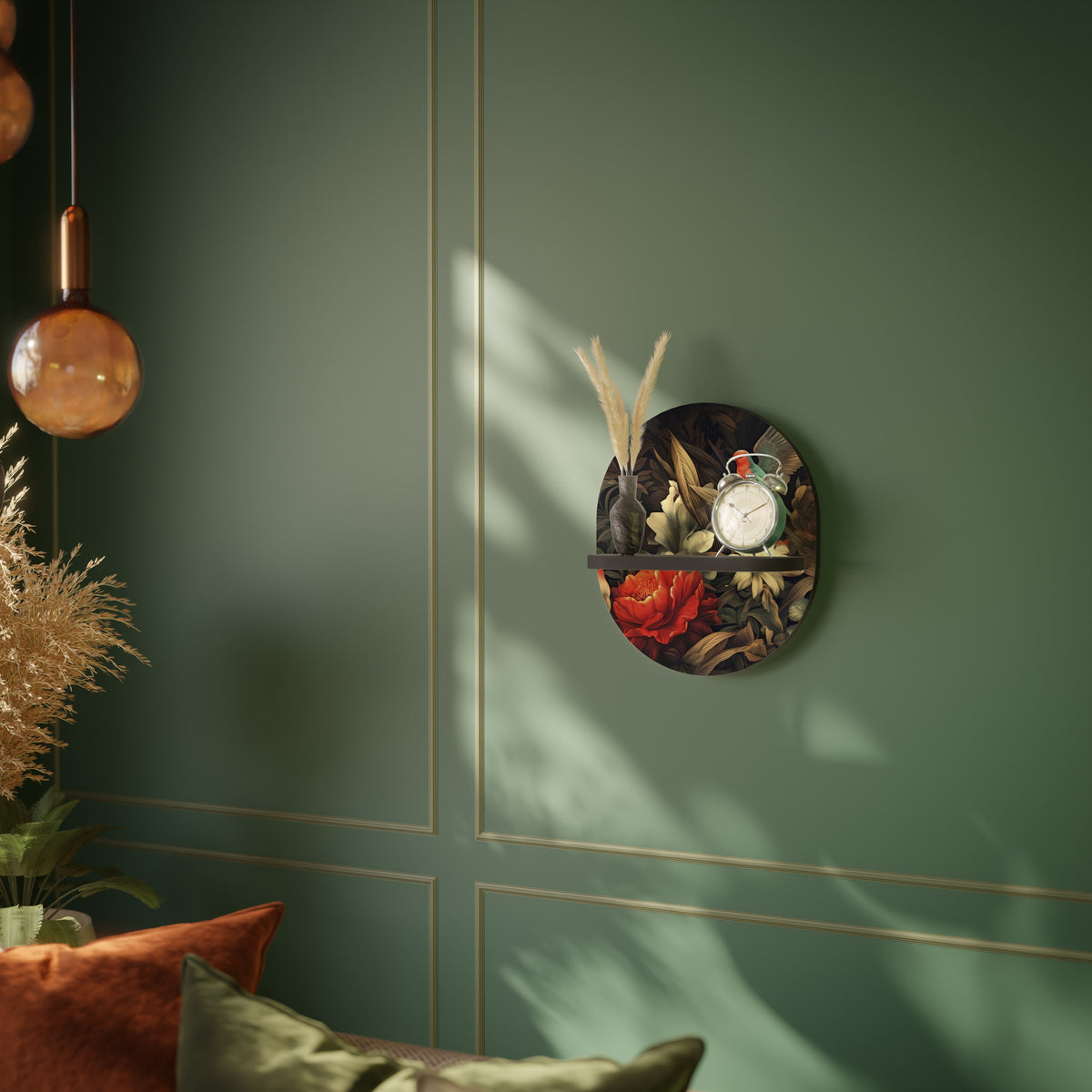 BOTANICAL BIRDSONG Art Shelf