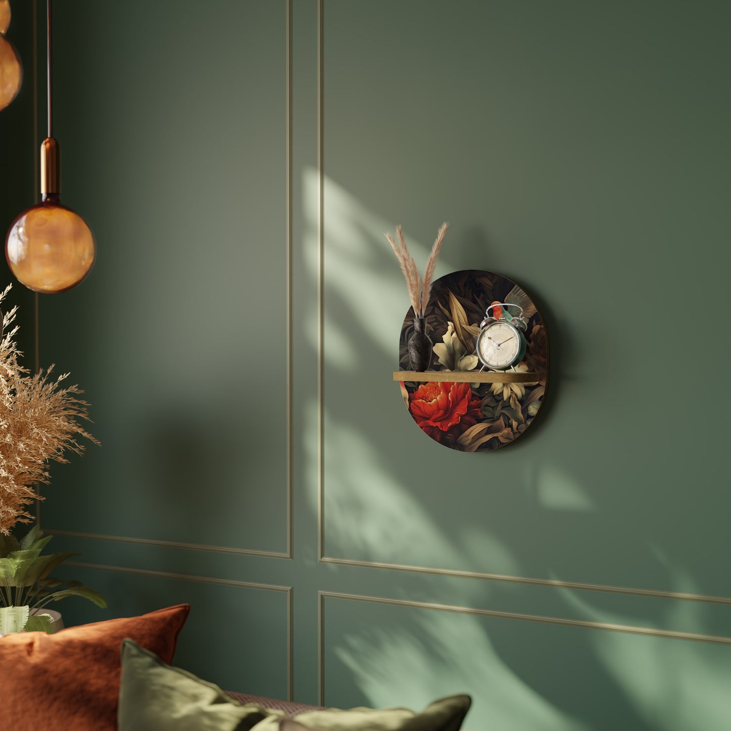 BOTANICAL BIRDSONG Art Shelf