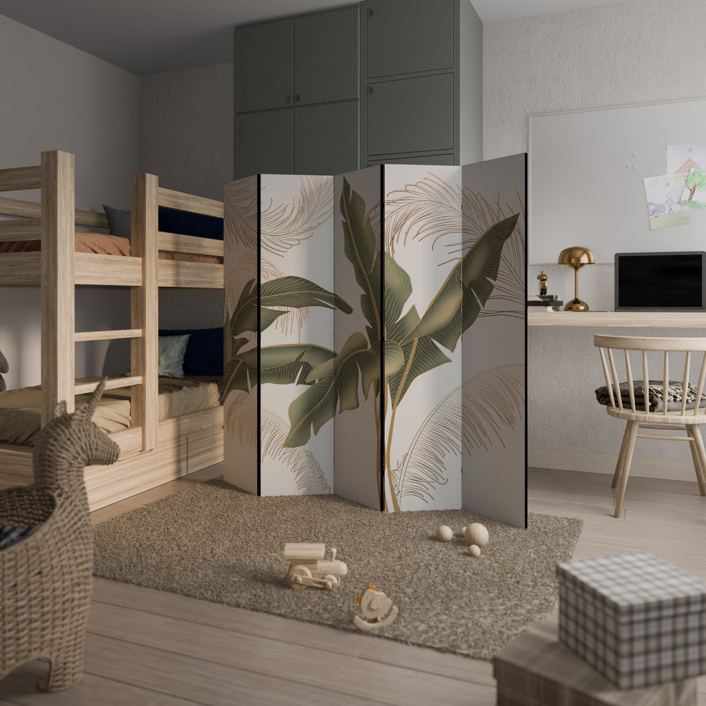 CHARME SUBTIL Paravent décoratif à 5 panneaux