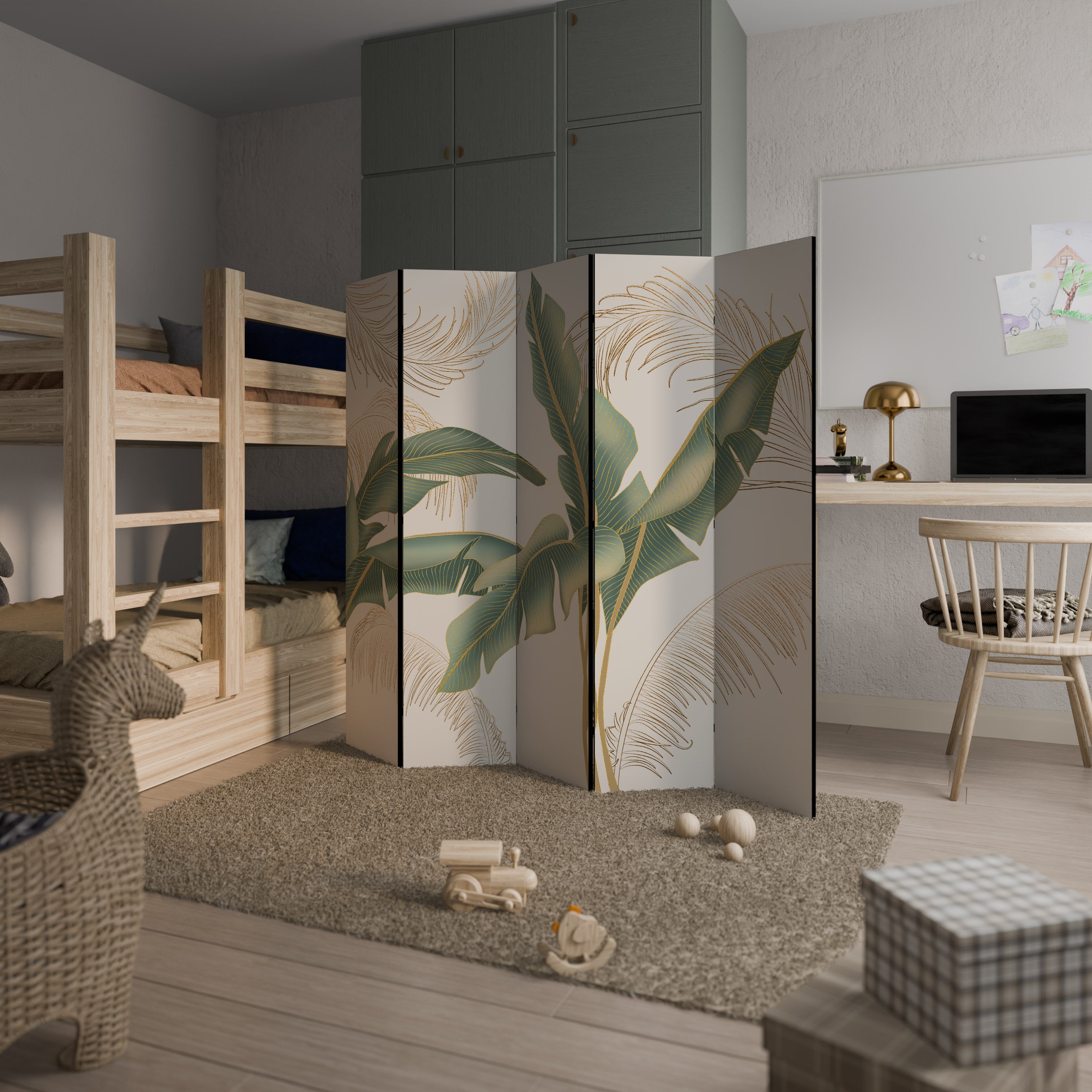 GENTLE HARMONY 5-Panel Room Divider