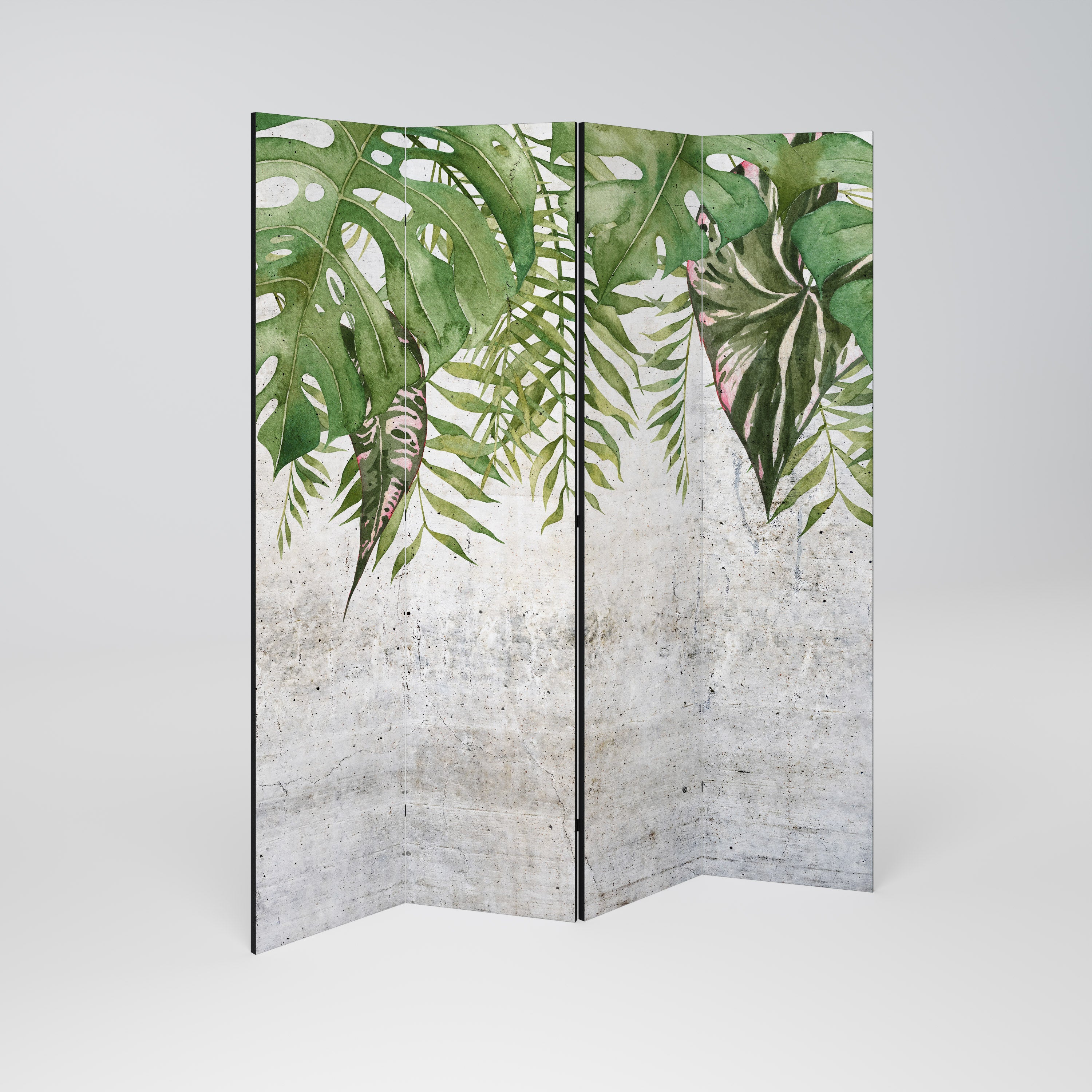 URBAN TROPICS 4-Panel Room Divider